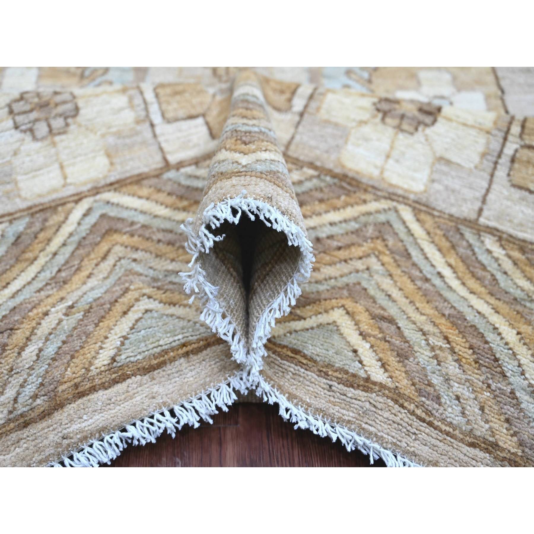 Oushak-And-Peshawar-Hand-Knotted-Rug-110660