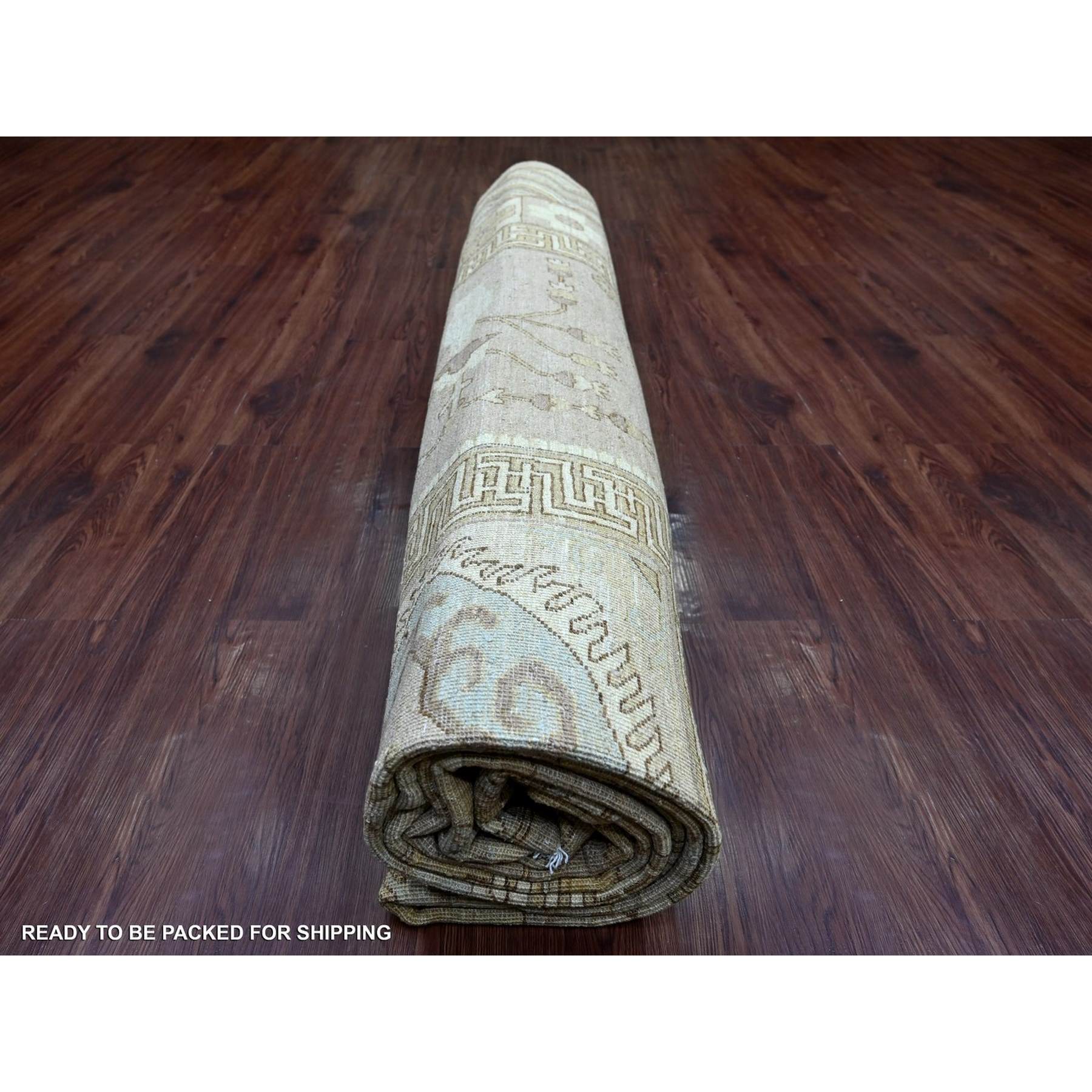 Oushak-And-Peshawar-Hand-Knotted-Rug-110660
