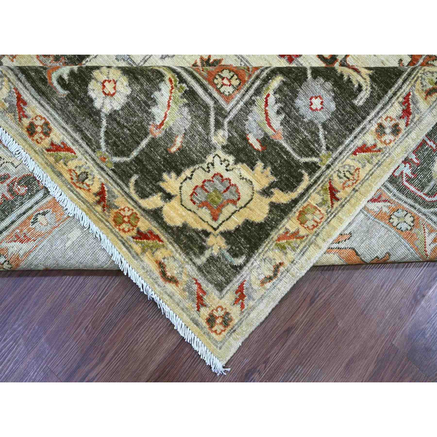 Oushak-And-Peshawar-Hand-Knotted-Rug-110665