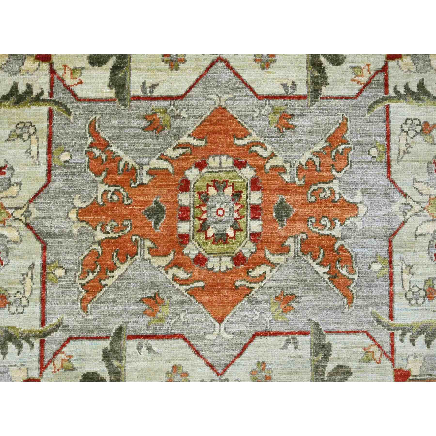 Oushak-And-Peshawar-Hand-Knotted-Rug-110665