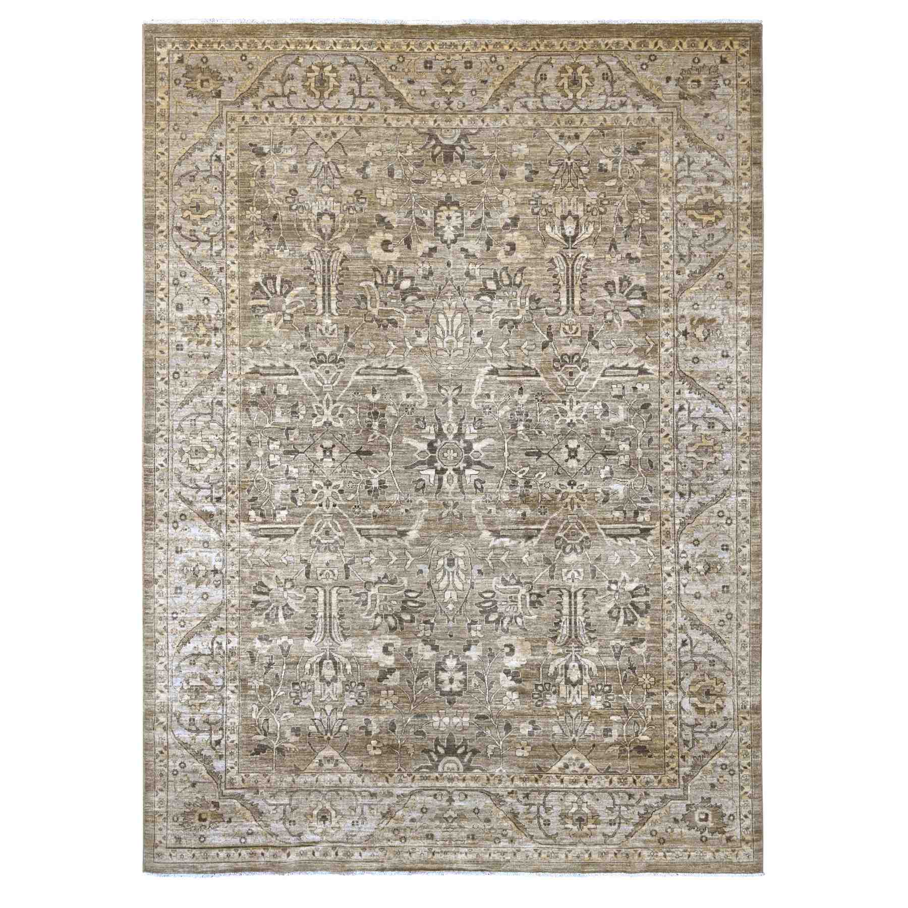 Oushak-And-Peshawar-Hand-Knotted-Rug-110675