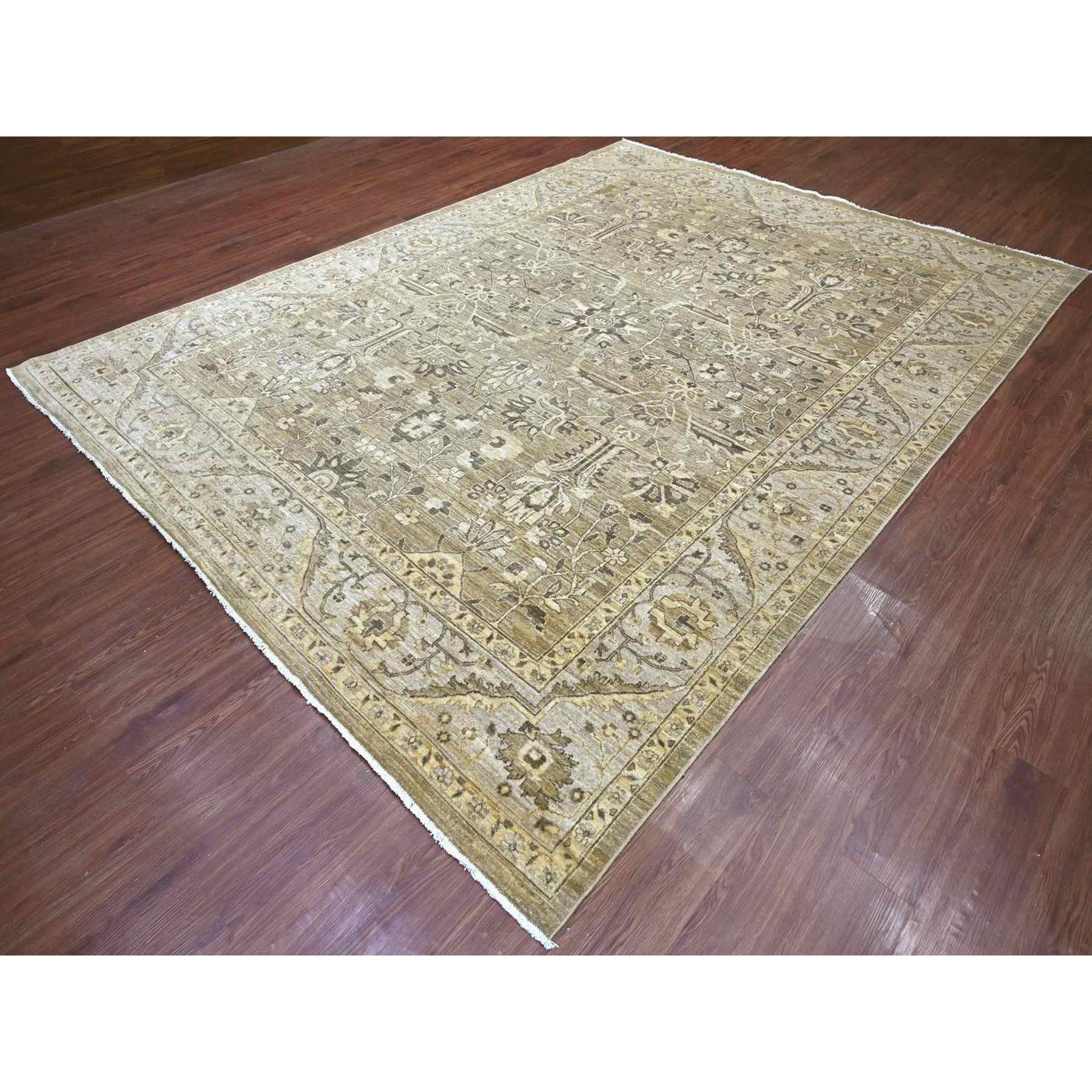 Oushak-And-Peshawar-Hand-Knotted-Rug-110675