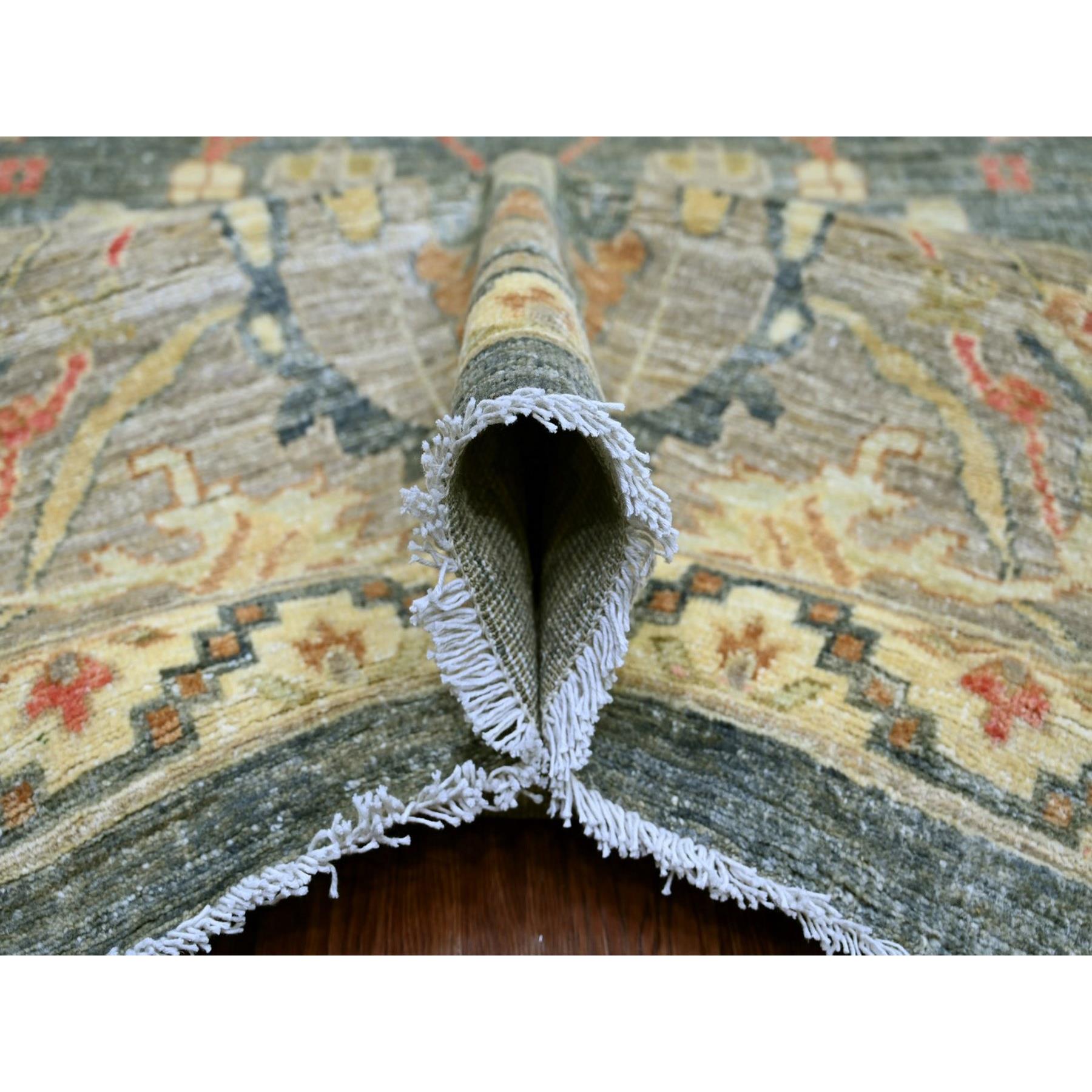 Oushak-And-Peshawar-Hand-Knotted-Rug-110680