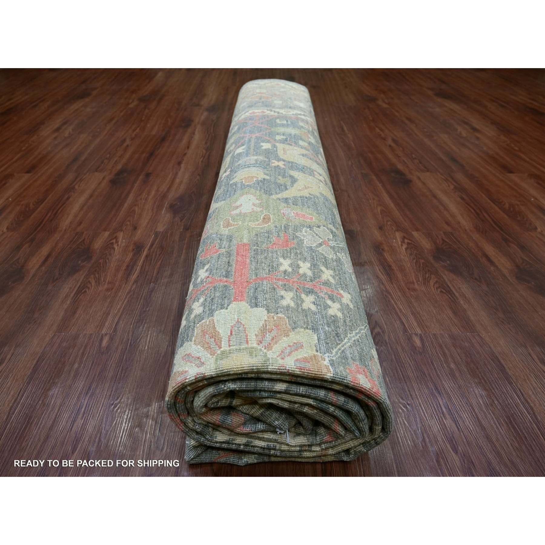 Oushak-And-Peshawar-Hand-Knotted-Rug-110680