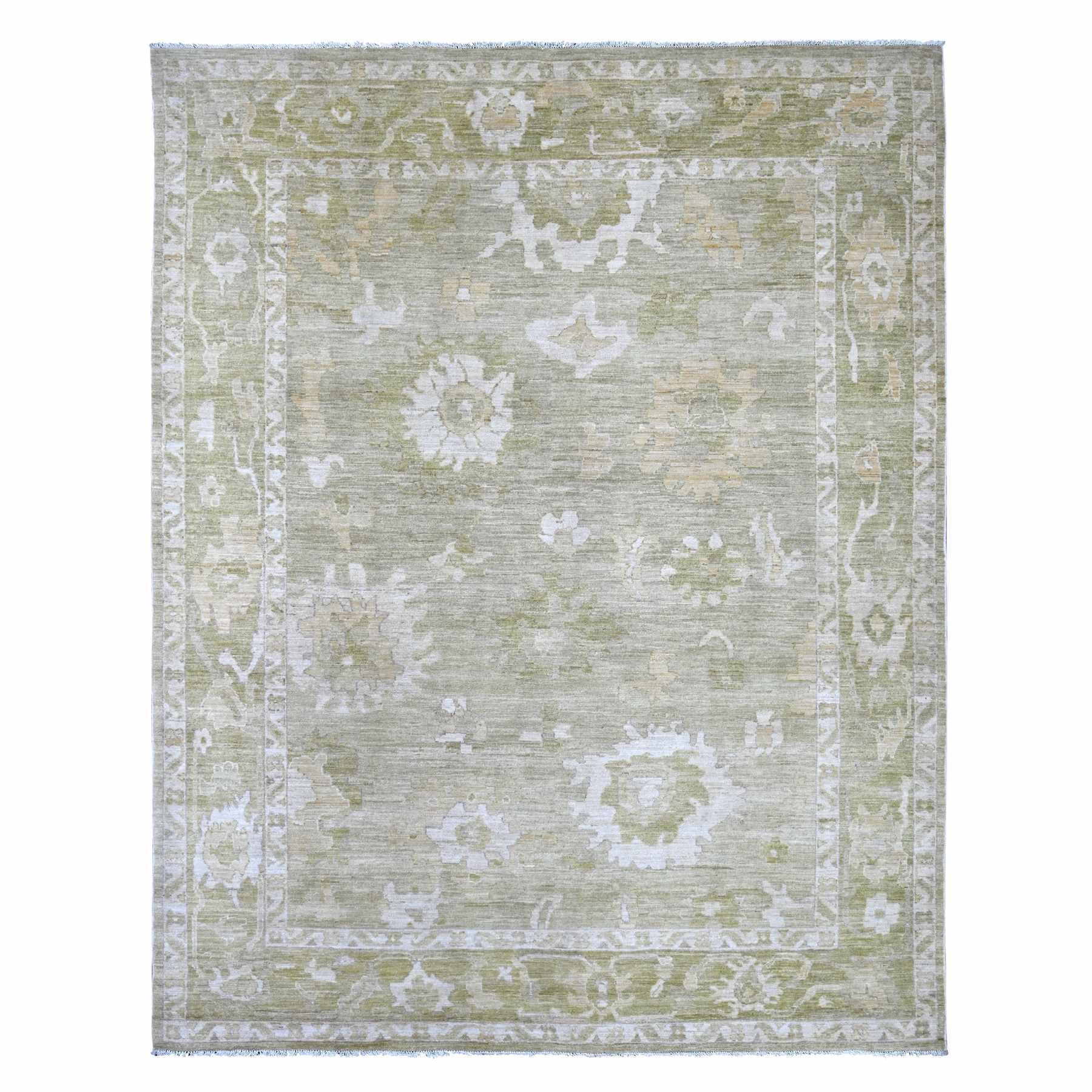 Oushak-And-Peshawar-Hand-Knotted-Rug-110685