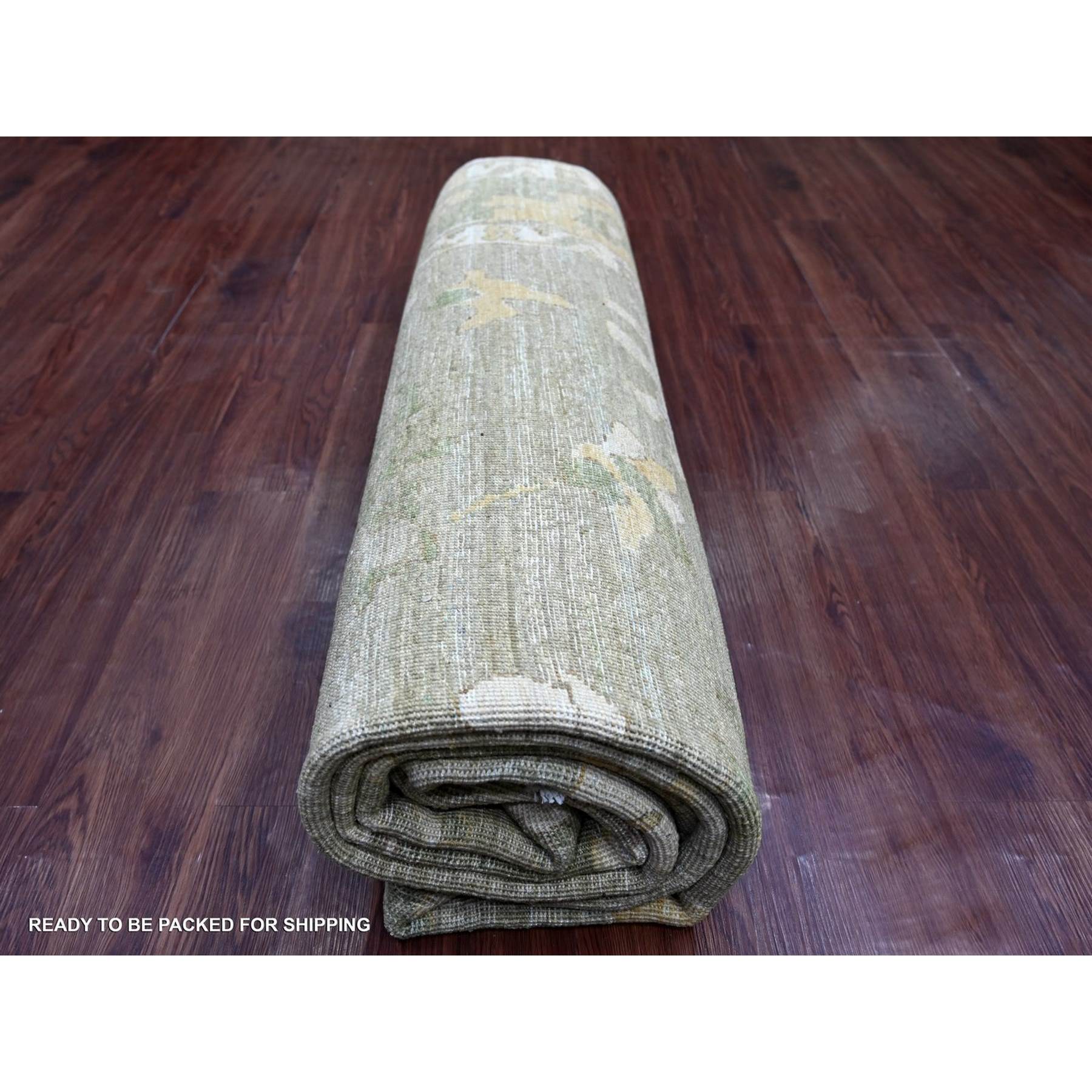 Oushak-And-Peshawar-Hand-Knotted-Rug-110685
