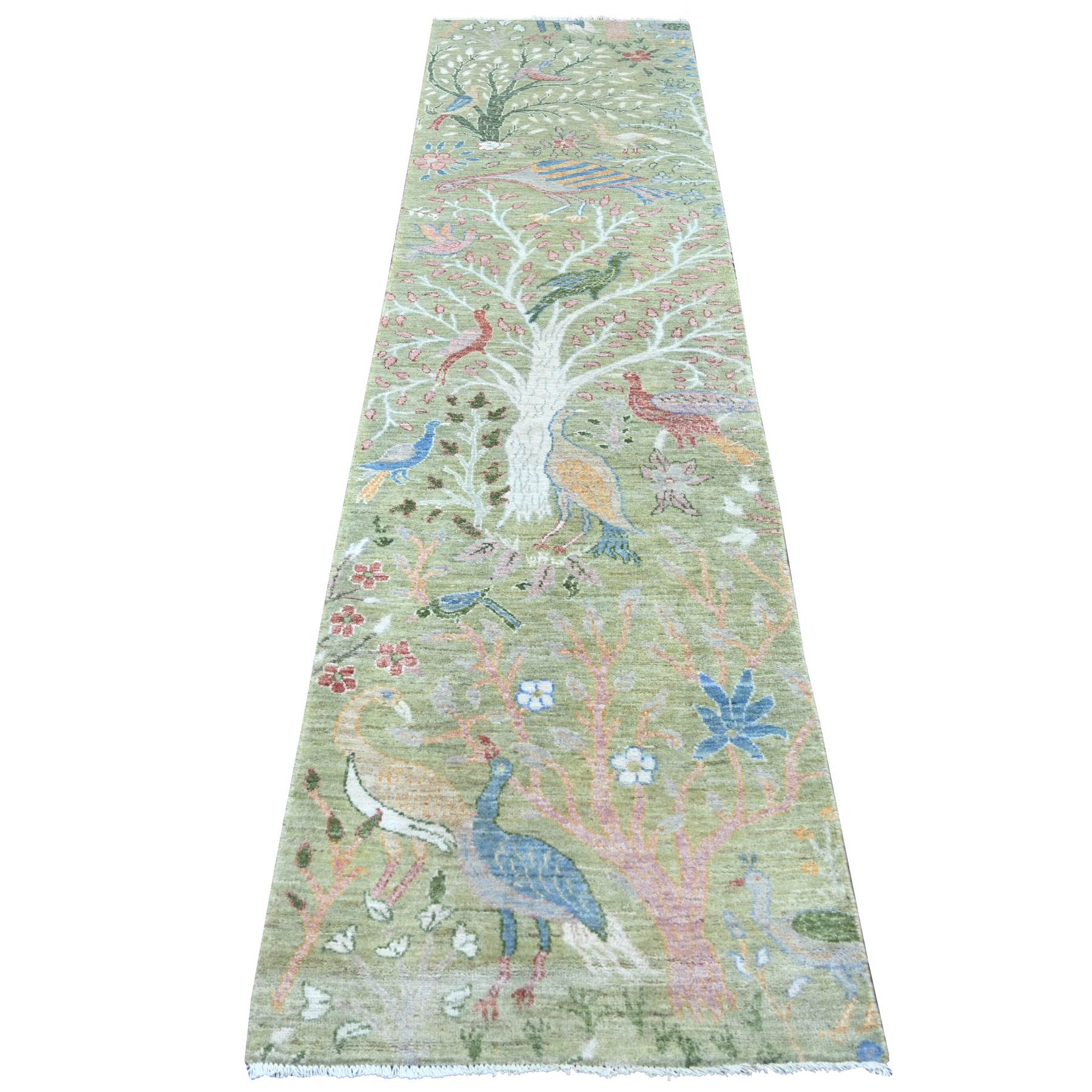 Oushak-And-Peshawar-Hand-Knotted-Rug-110815