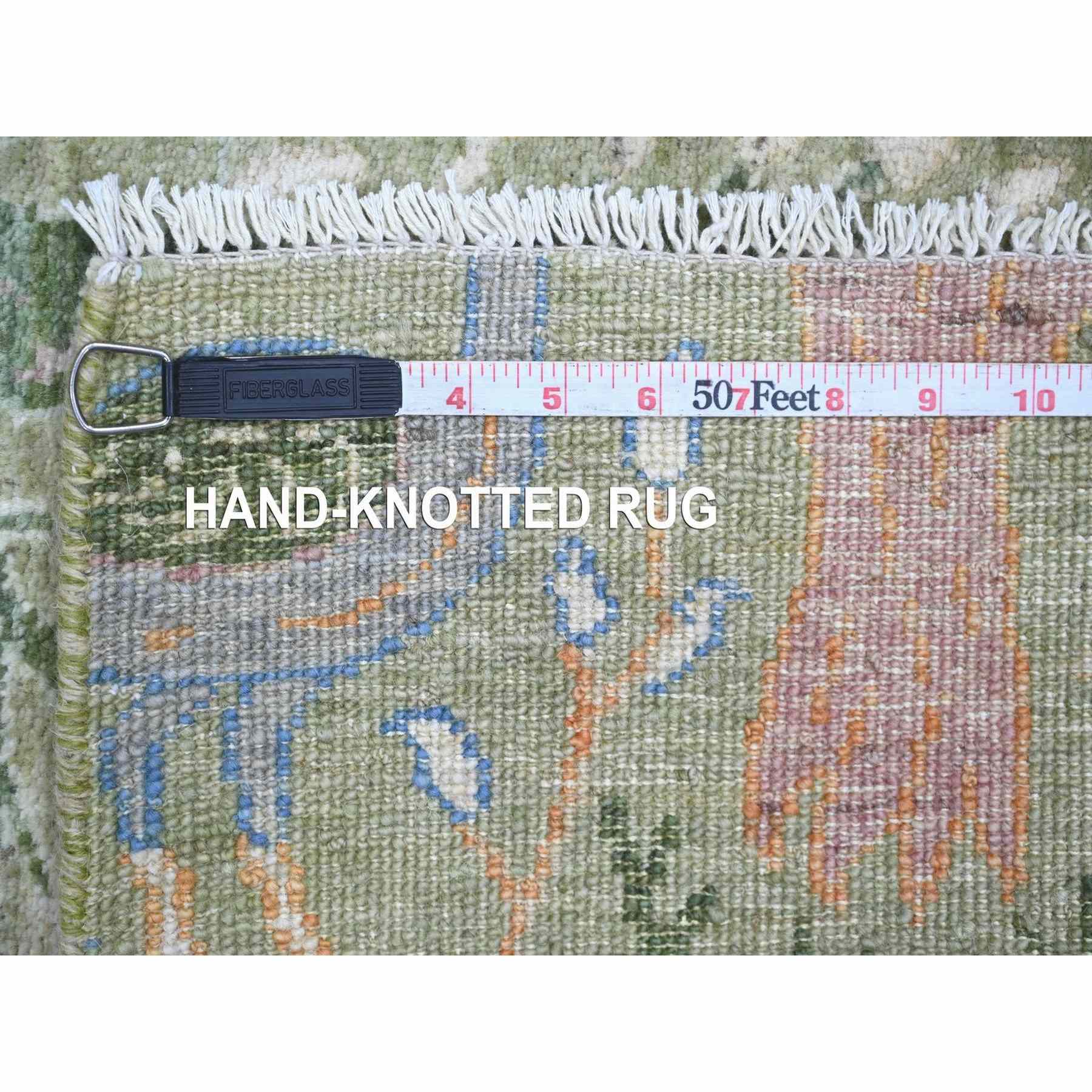 Oushak-And-Peshawar-Hand-Knotted-Rug-110815
