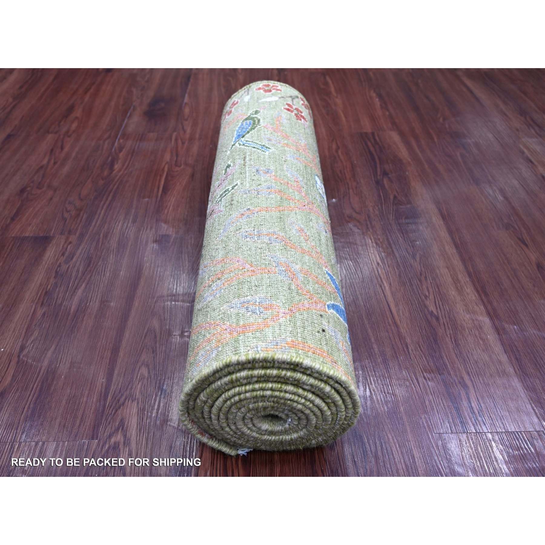 Oushak-And-Peshawar-Hand-Knotted-Rug-110820