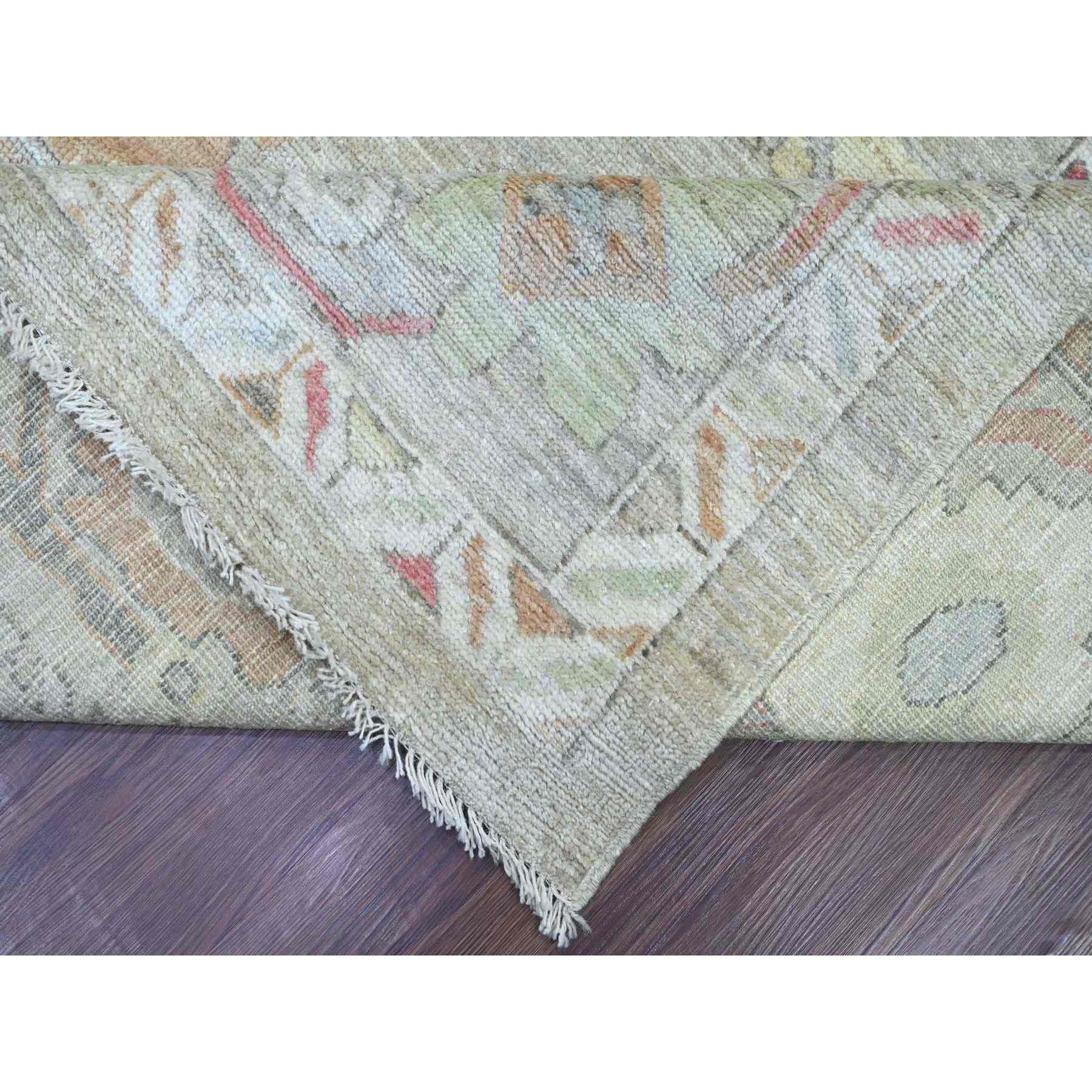 Oushak-And-Peshawar-Hand-Knotted-Rug-110905