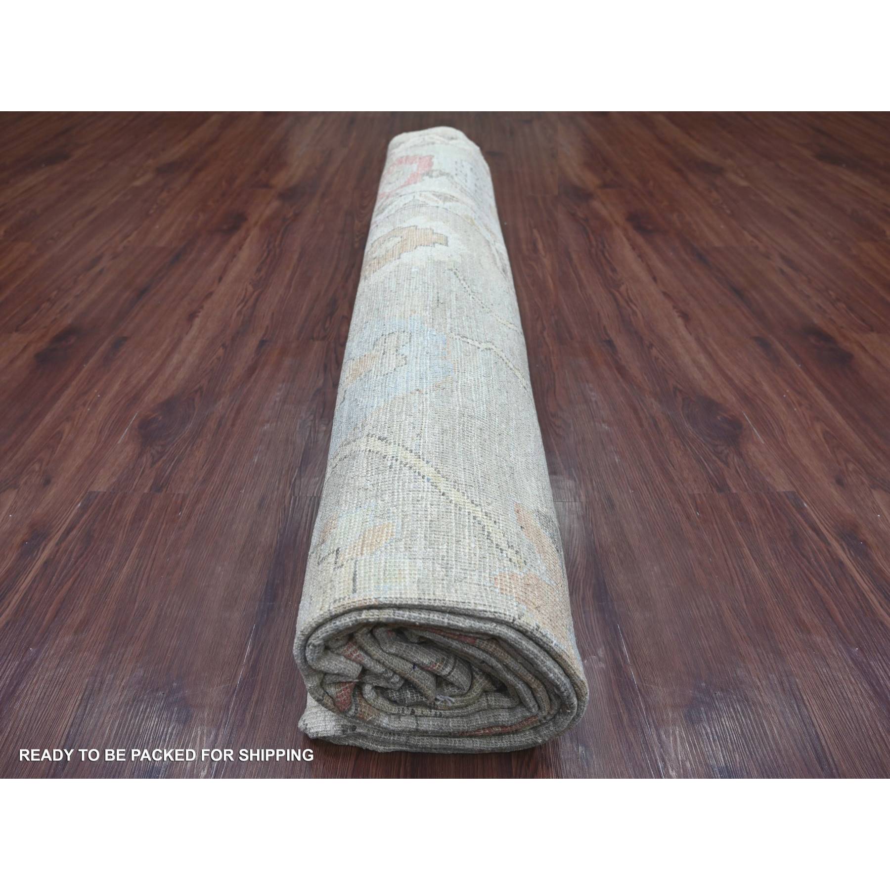Oushak-And-Peshawar-Hand-Knotted-Rug-110905