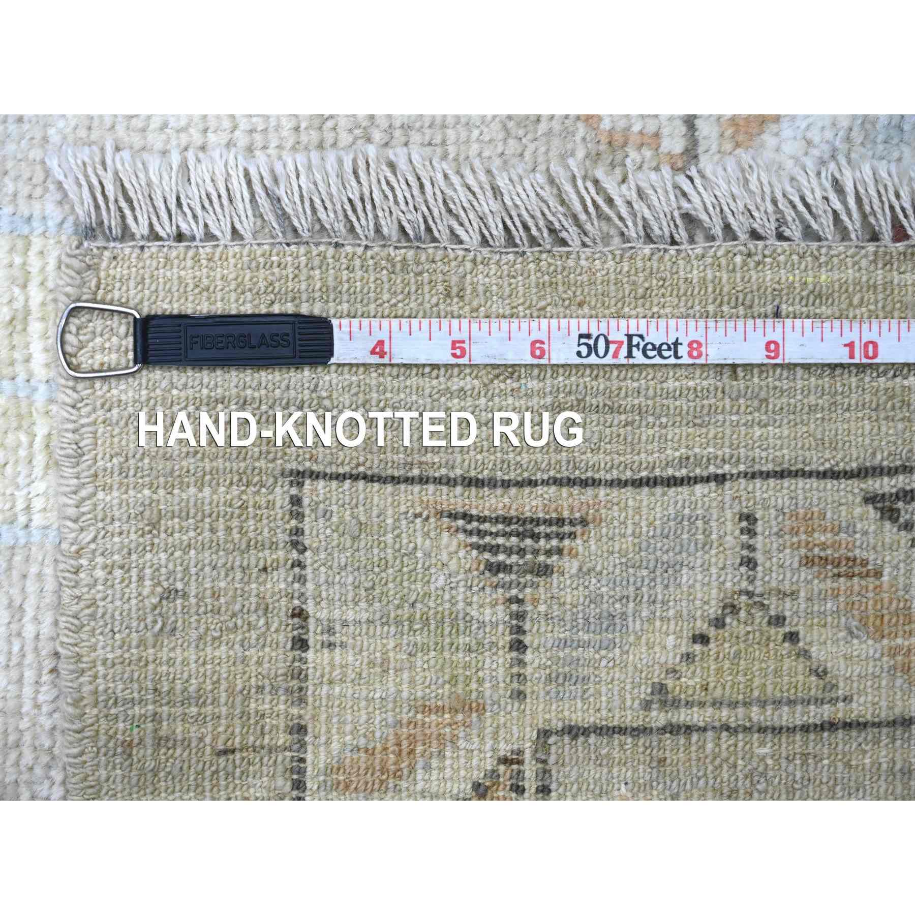 Oushak-And-Peshawar-Hand-Knotted-Rug-110905