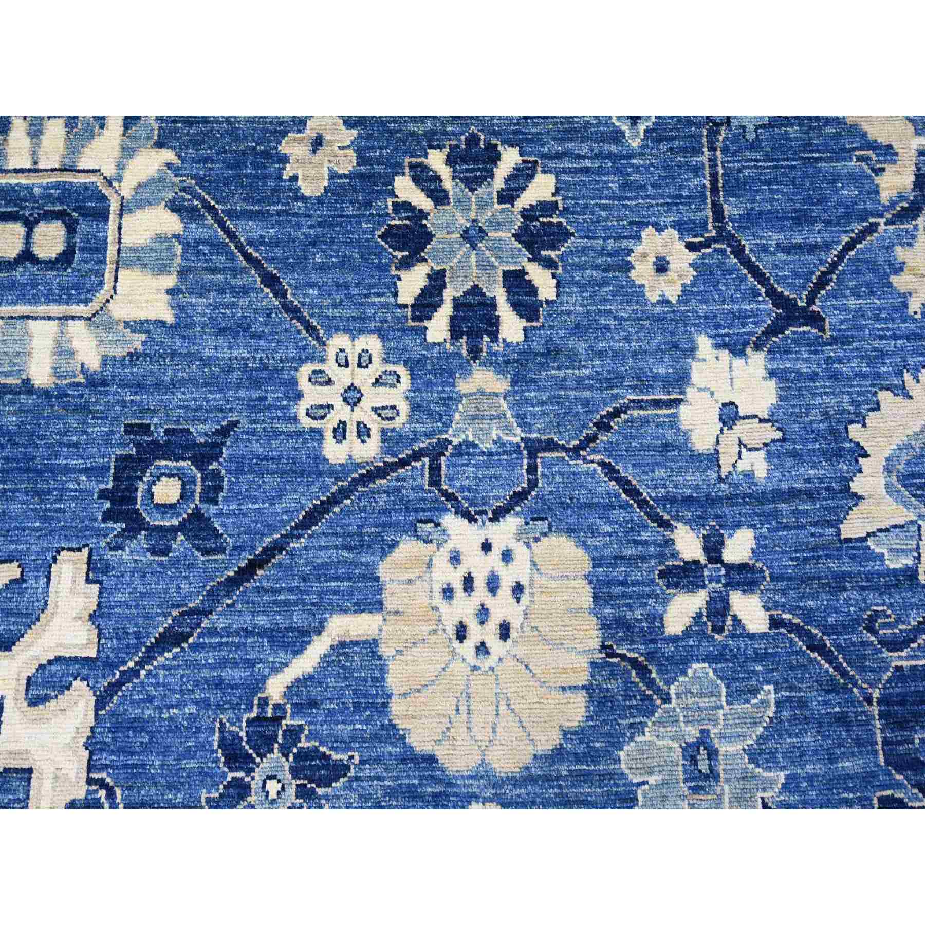 Oushak-And-Peshawar-Hand-Knotted-Rug-110910