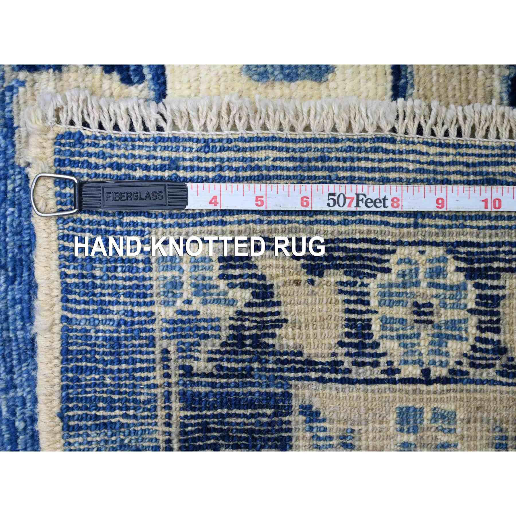 Oushak-And-Peshawar-Hand-Knotted-Rug-110910