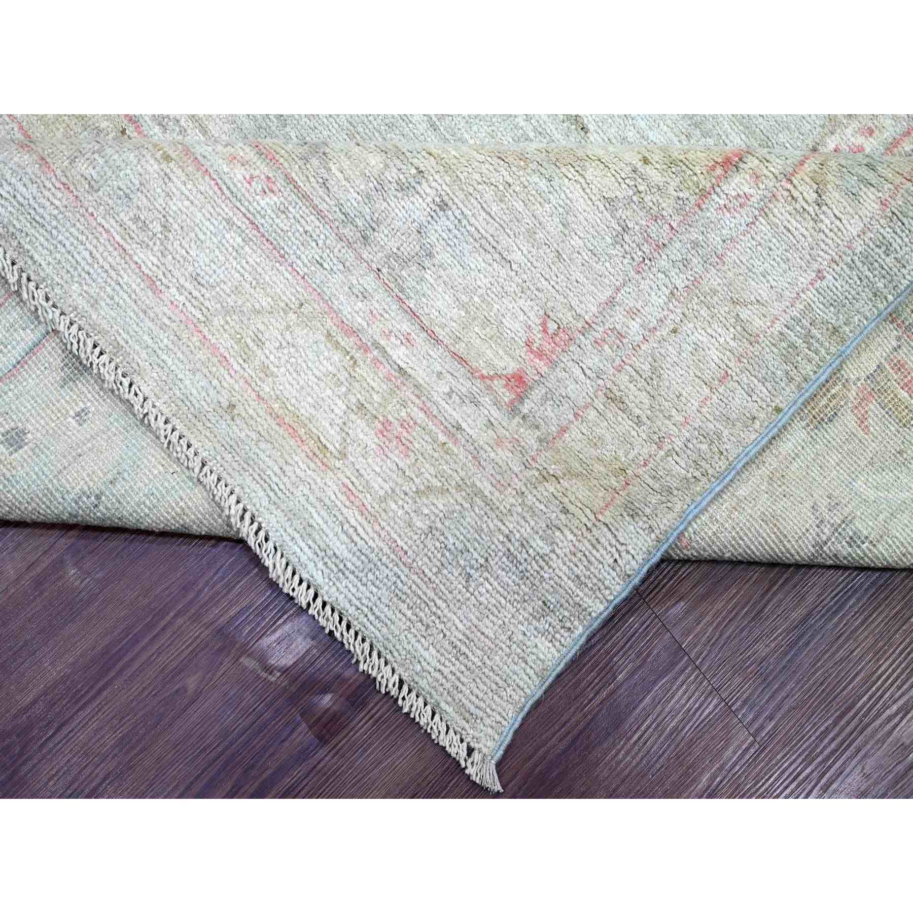 Oushak-And-Peshawar-Hand-Knotted-Rug-110915