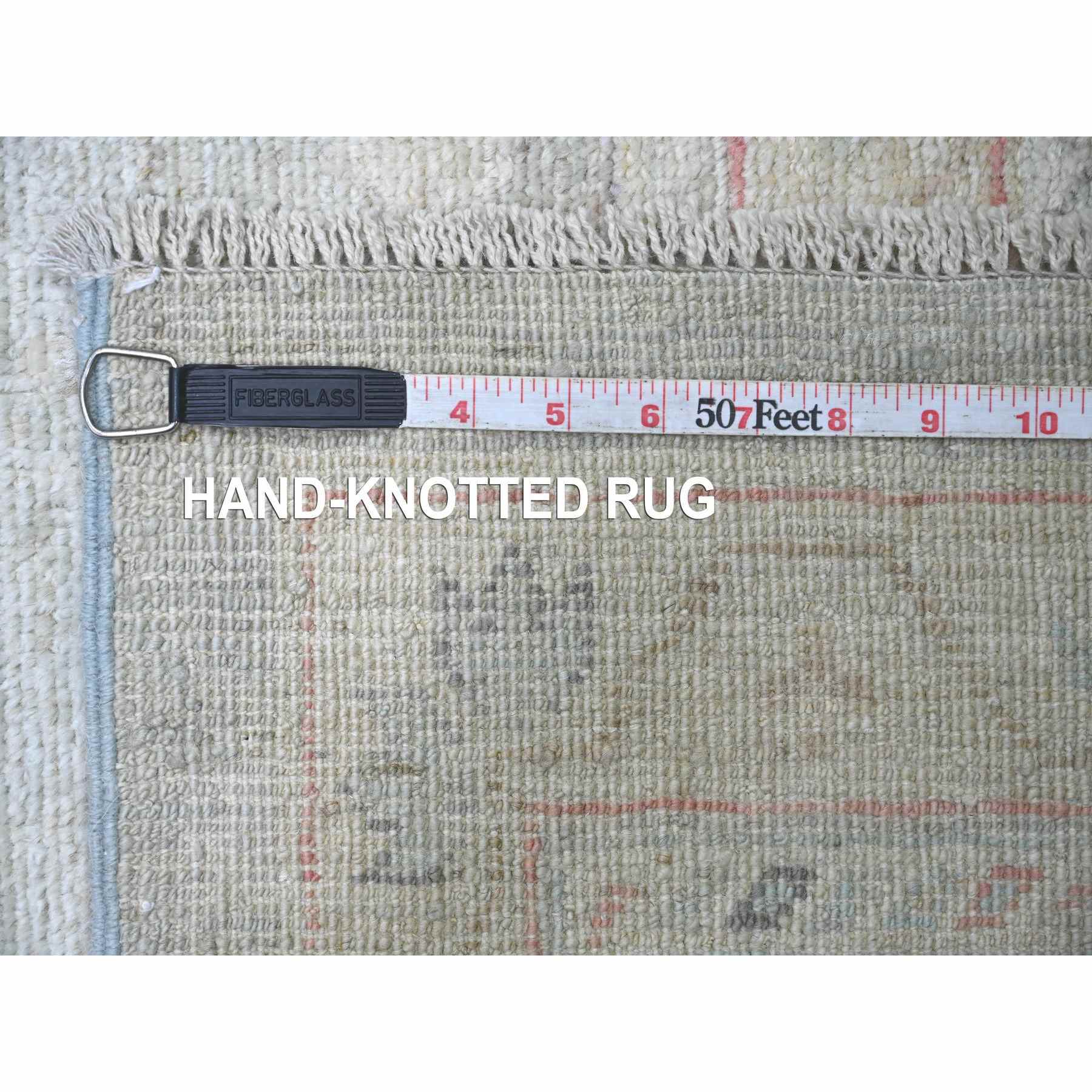 Oushak-And-Peshawar-Hand-Knotted-Rug-110915