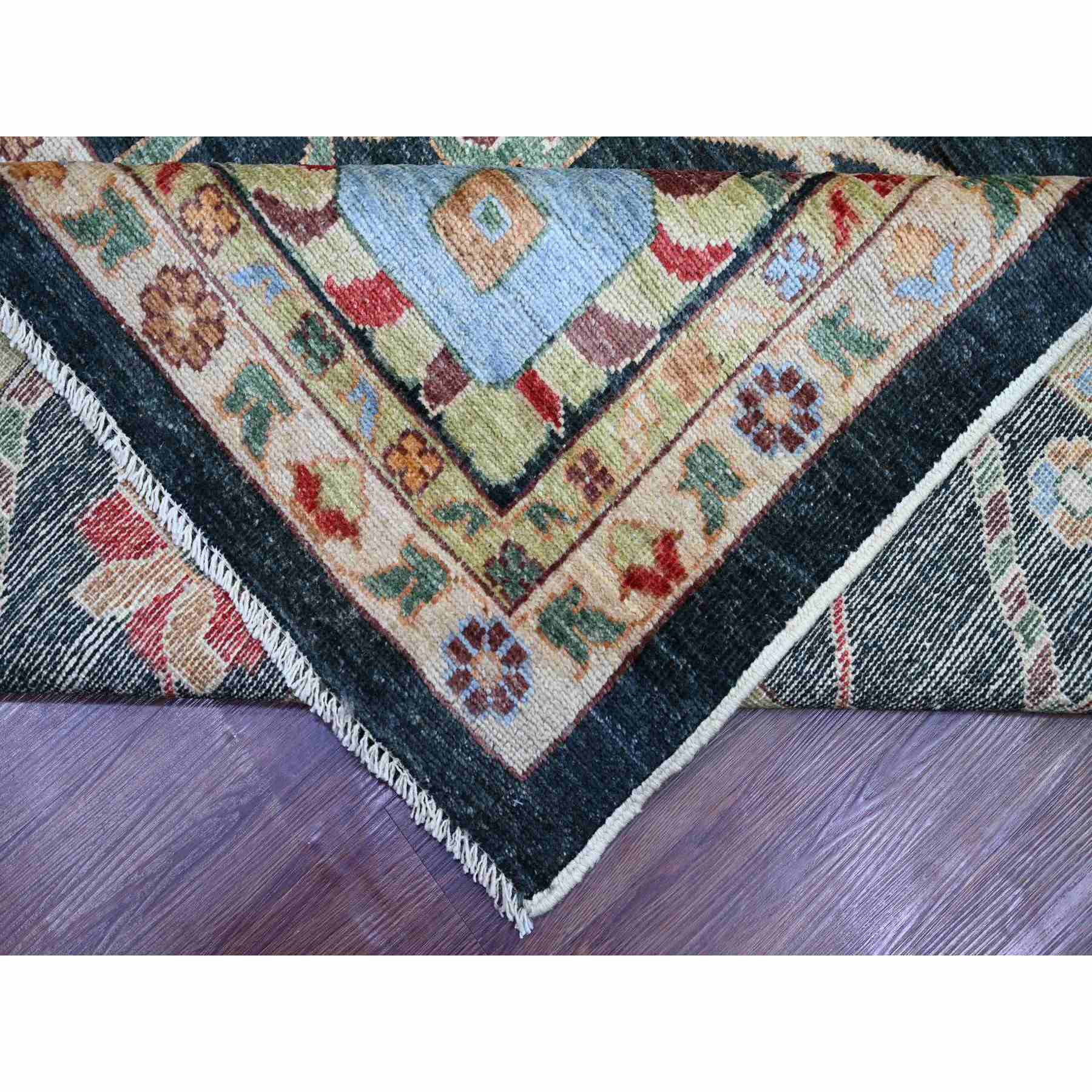Oushak-And-Peshawar-Hand-Knotted-Rug-110920