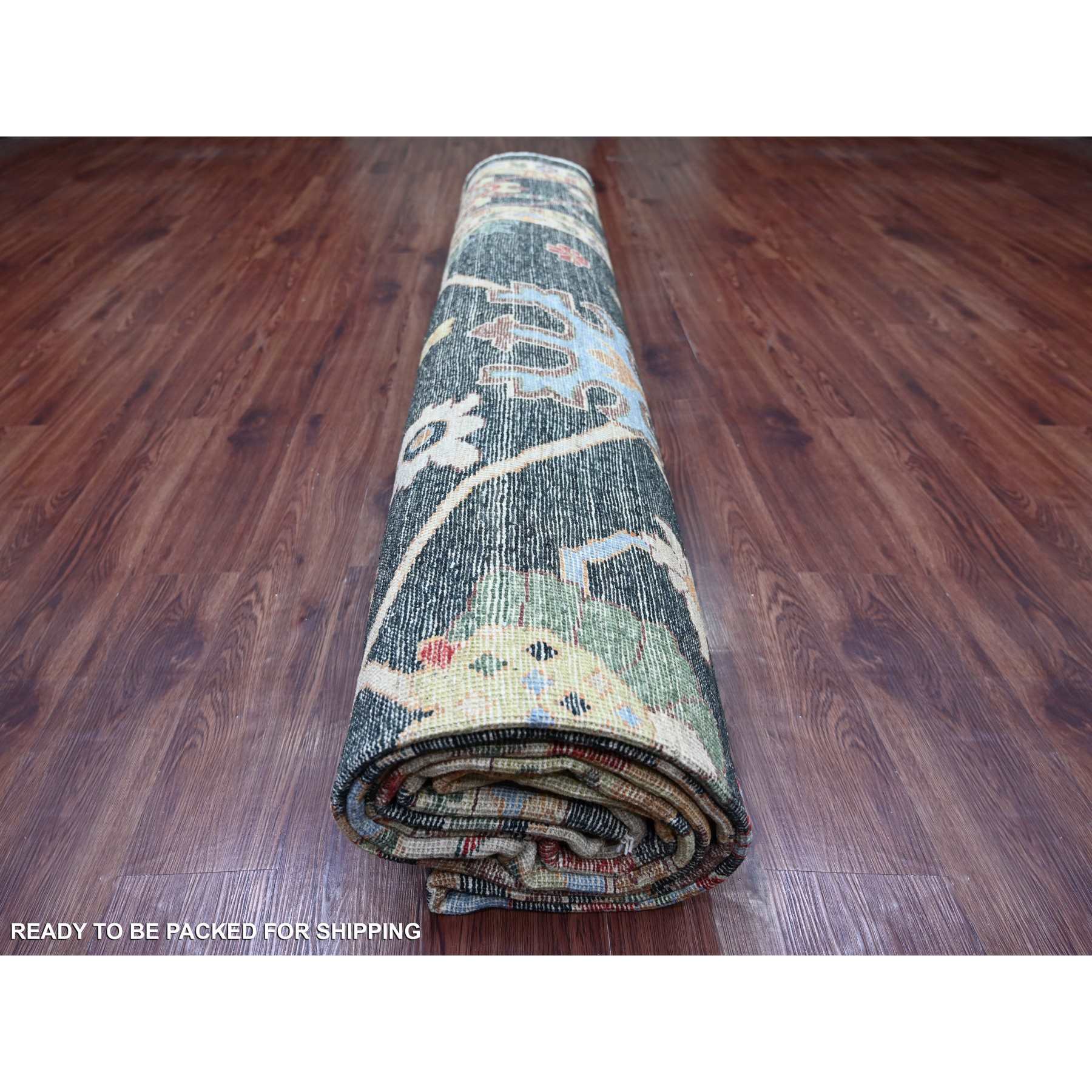 Oushak-And-Peshawar-Hand-Knotted-Rug-110920