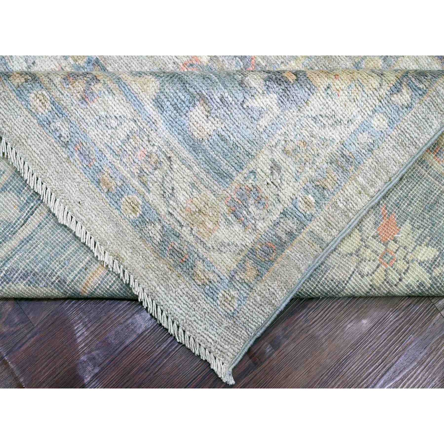 Oushak-And-Peshawar-Hand-Knotted-Rug-110925