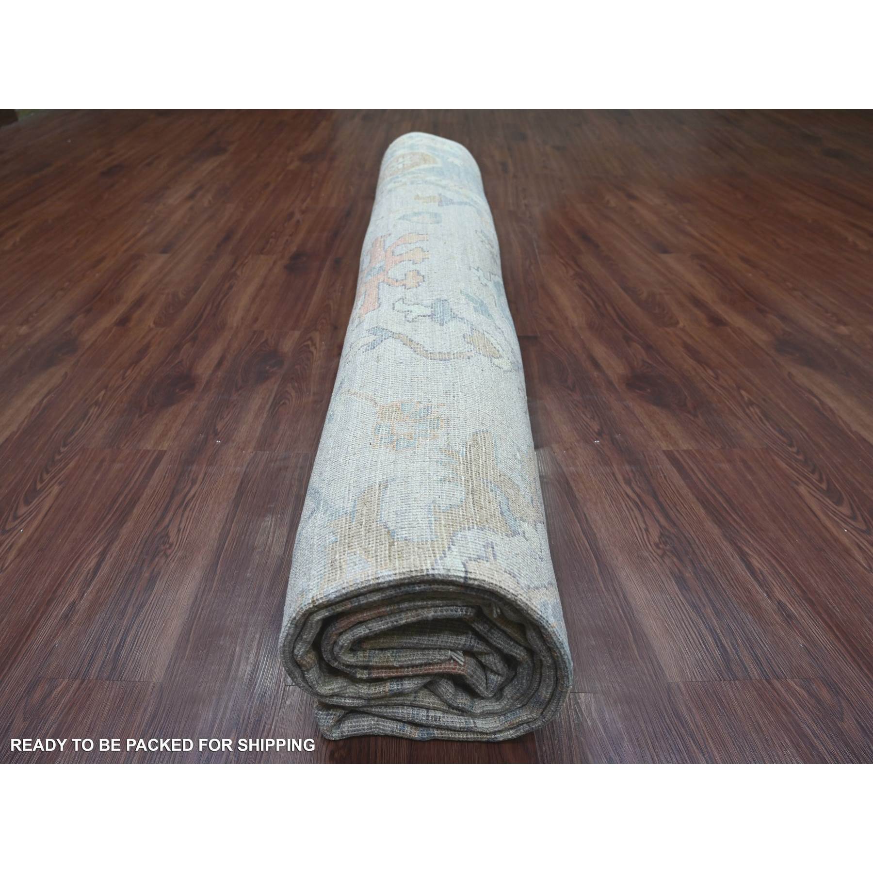 Oushak-And-Peshawar-Hand-Knotted-Rug-110925