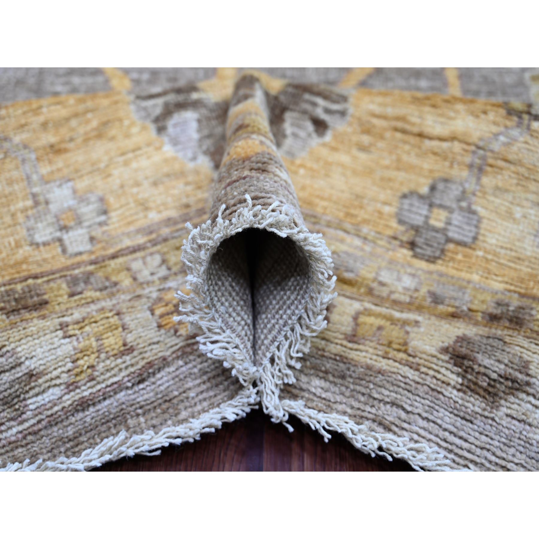 Oushak-And-Peshawar-Hand-Knotted-Rug-110930