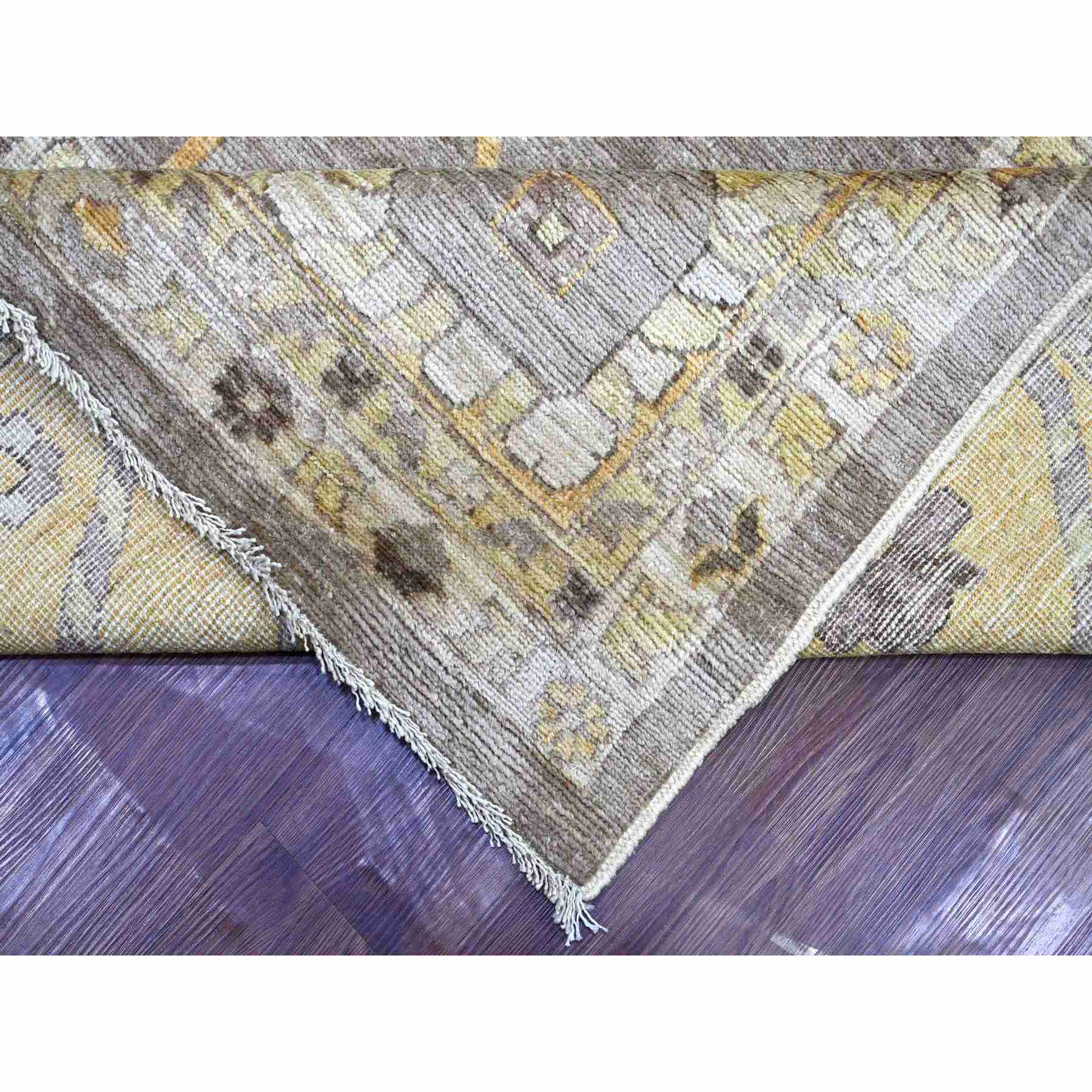 Oushak-And-Peshawar-Hand-Knotted-Rug-110930