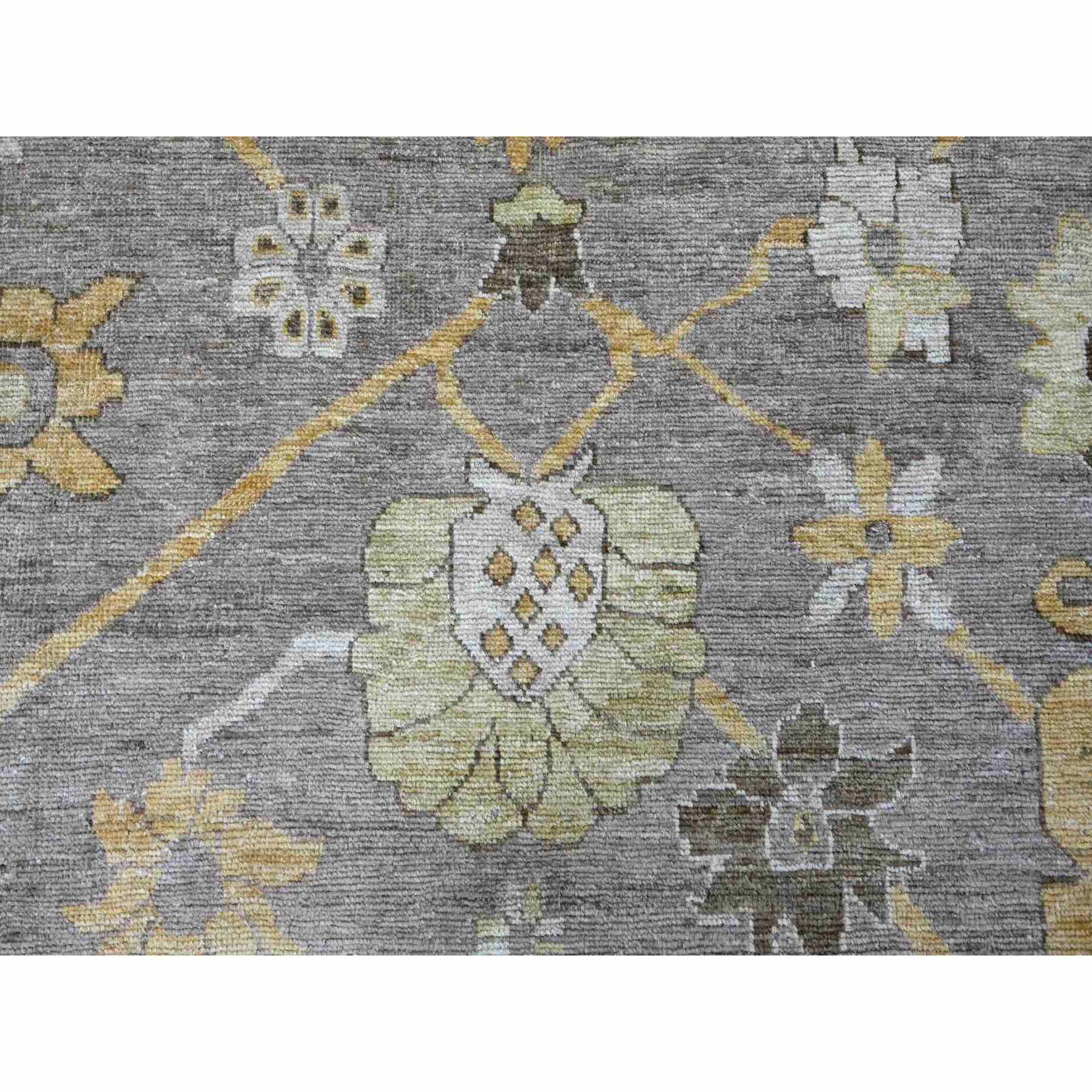 Oushak-And-Peshawar-Hand-Knotted-Rug-110930