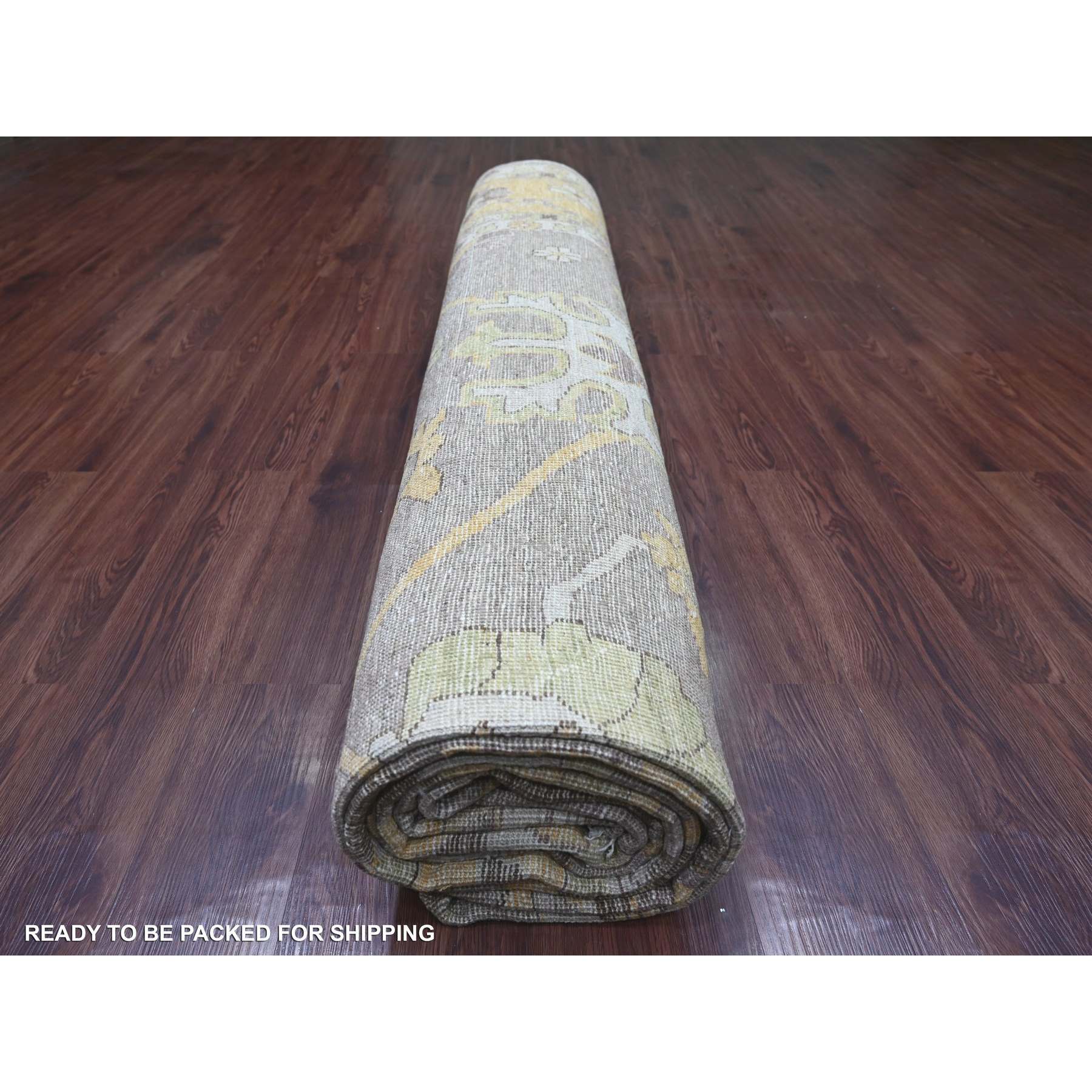 Oushak-And-Peshawar-Hand-Knotted-Rug-110930