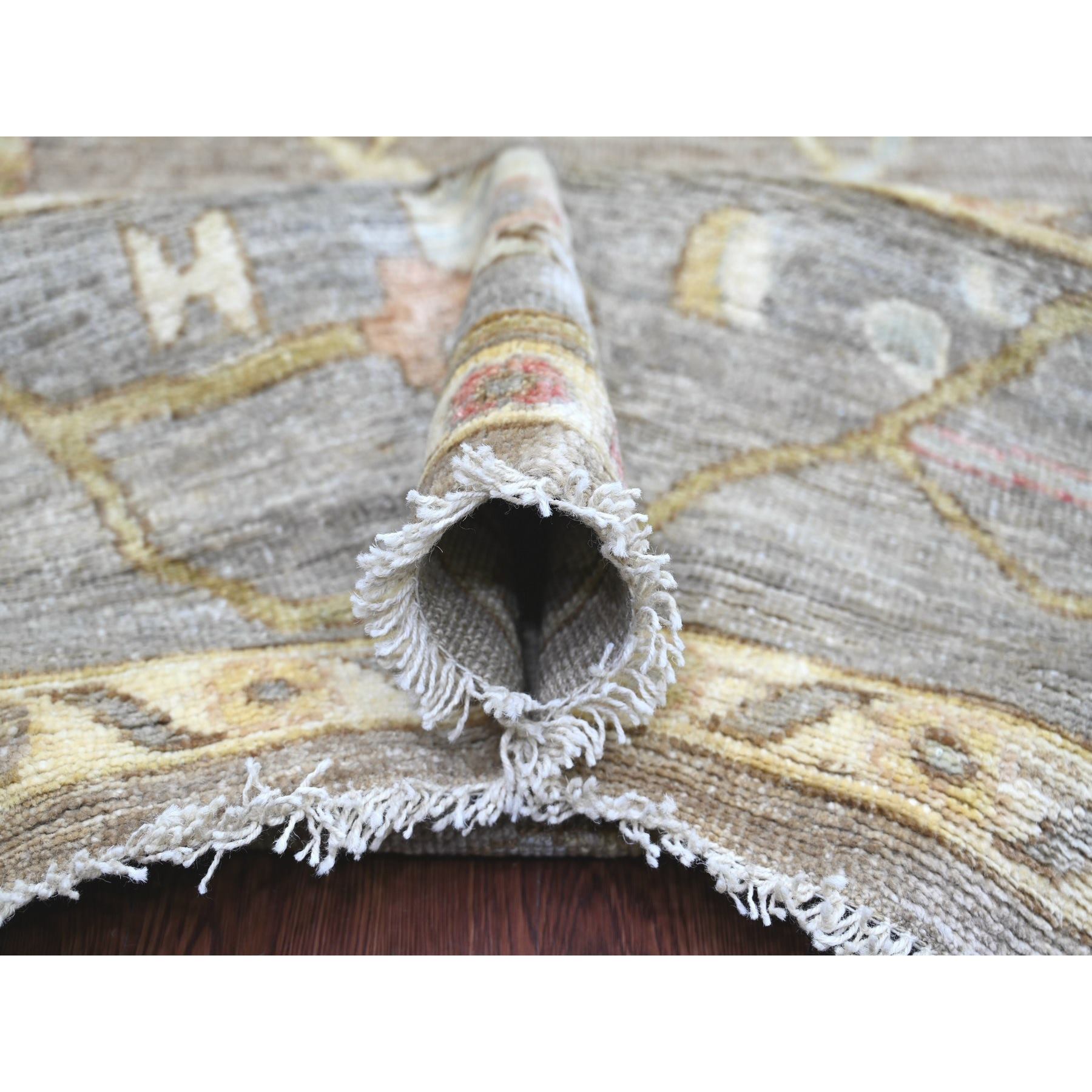 Oushak-And-Peshawar-Hand-Knotted-Rug-110935