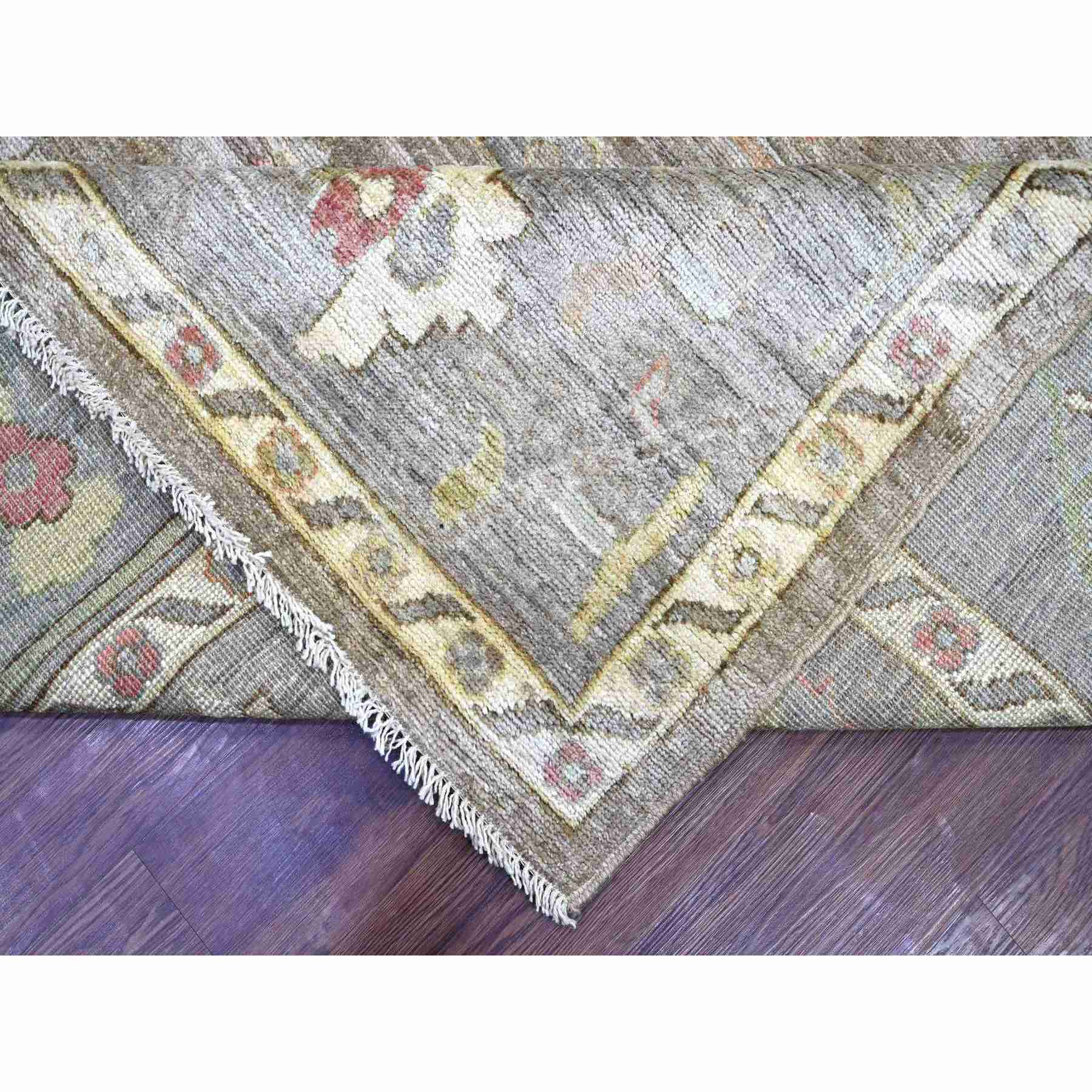 Oushak-And-Peshawar-Hand-Knotted-Rug-110935