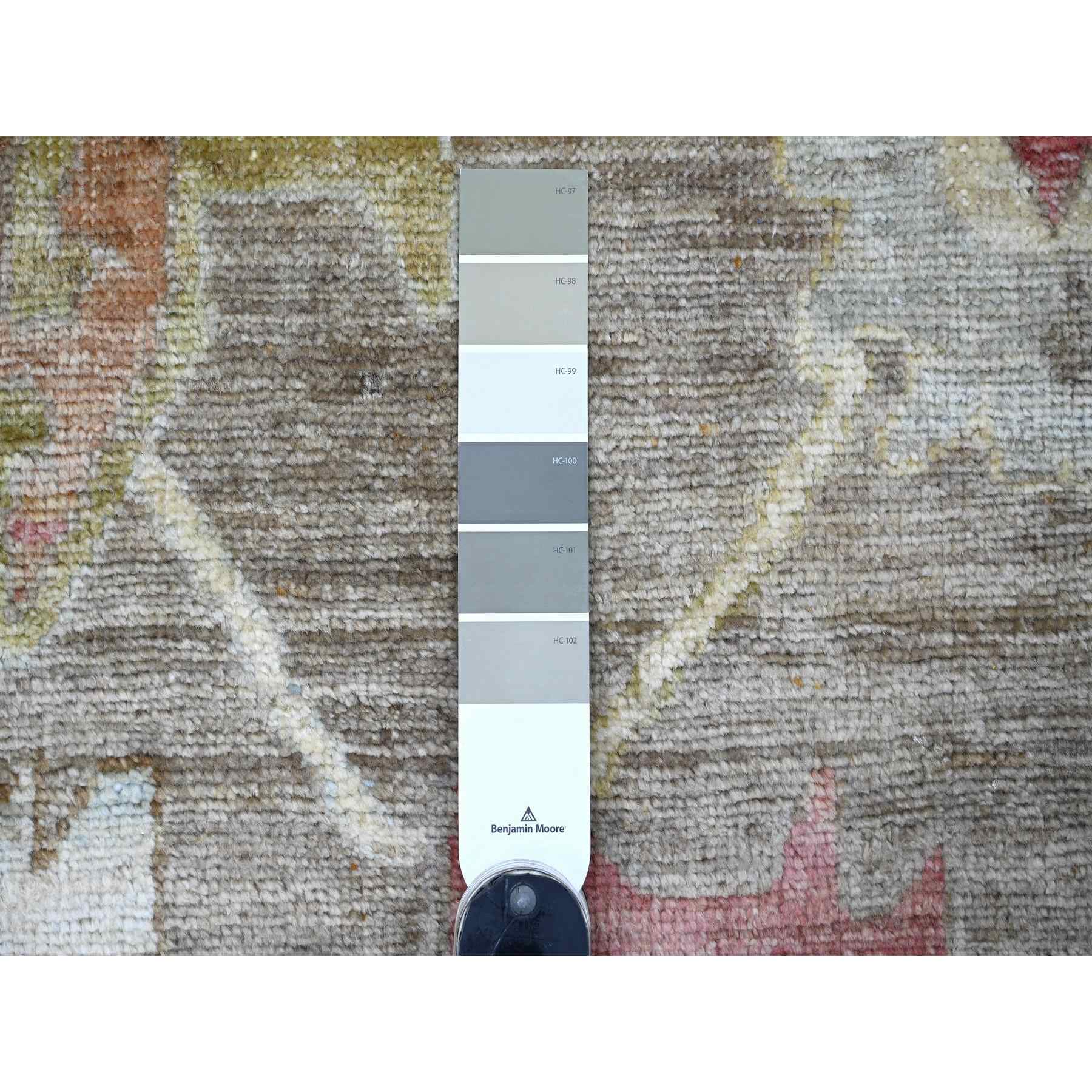 Oushak-And-Peshawar-Hand-Knotted-Rug-110935
