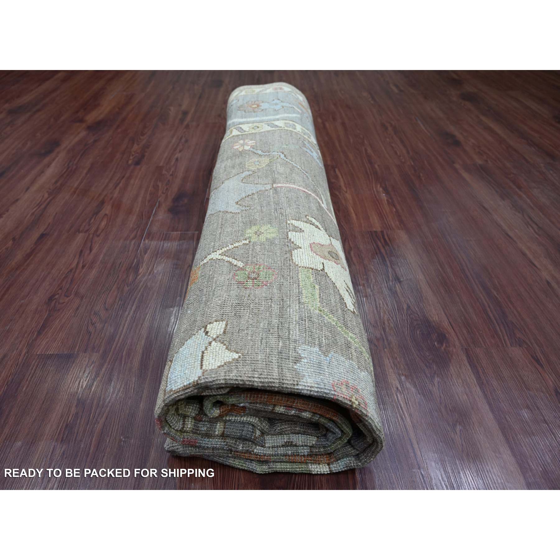 Oushak-And-Peshawar-Hand-Knotted-Rug-110935
