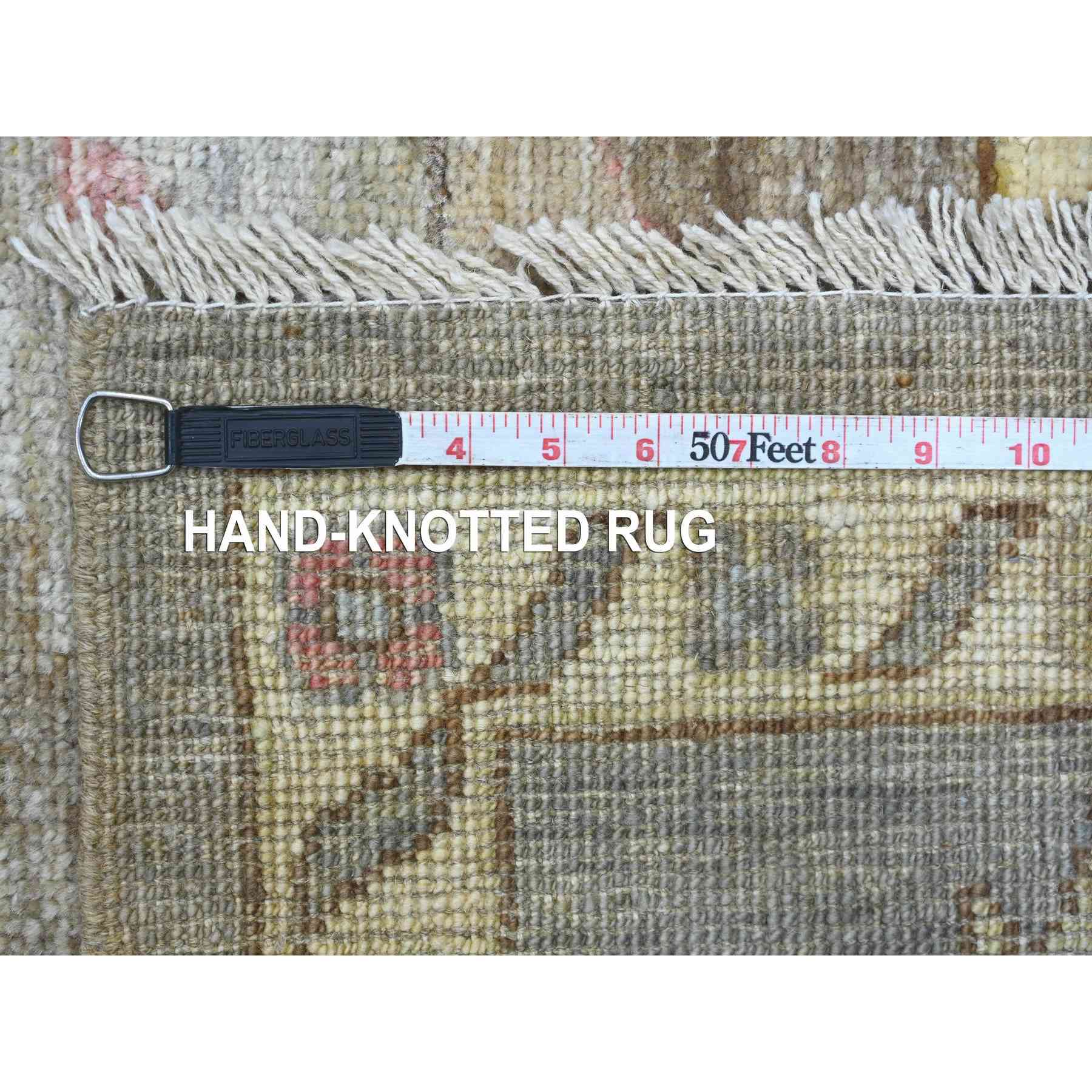 Oushak-And-Peshawar-Hand-Knotted-Rug-110935