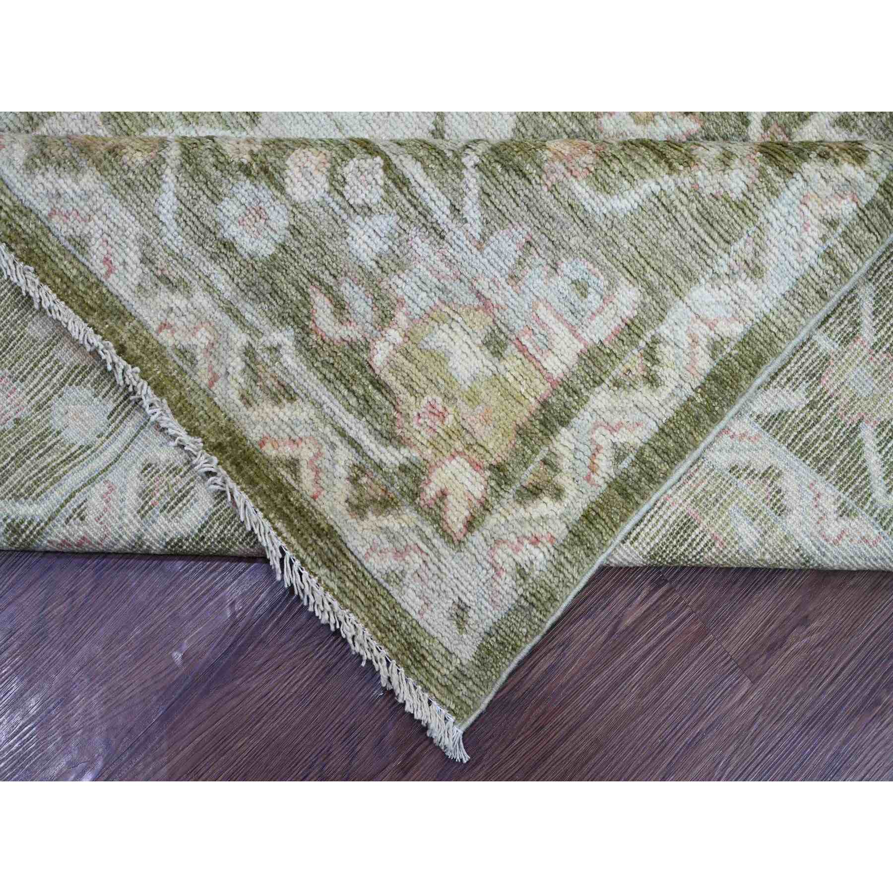 Oushak-And-Peshawar-Hand-Knotted-Rug-110940