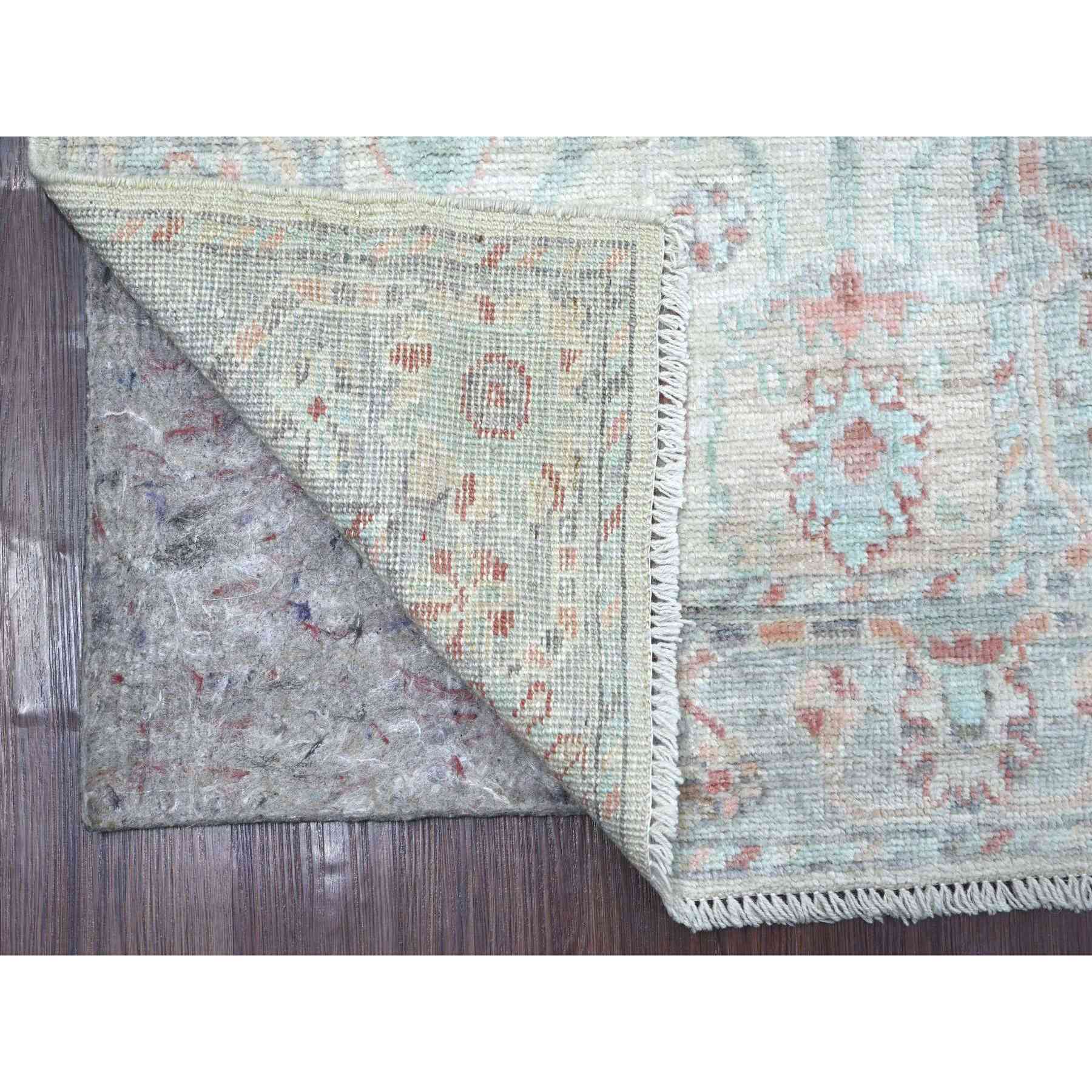 Oushak-And-Peshawar-Hand-Knotted-Rug-110945
