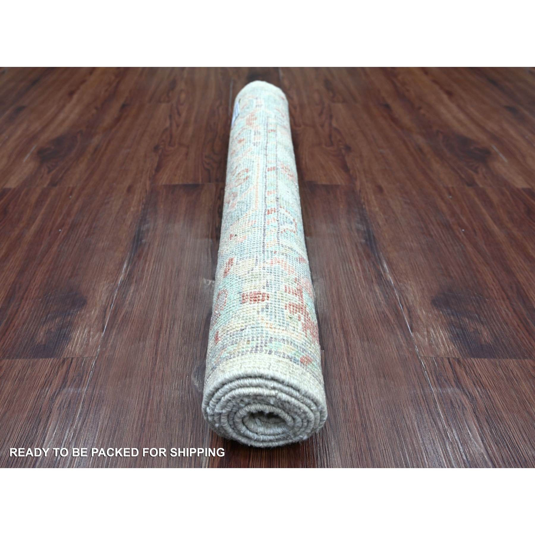 Oushak-And-Peshawar-Hand-Knotted-Rug-110945