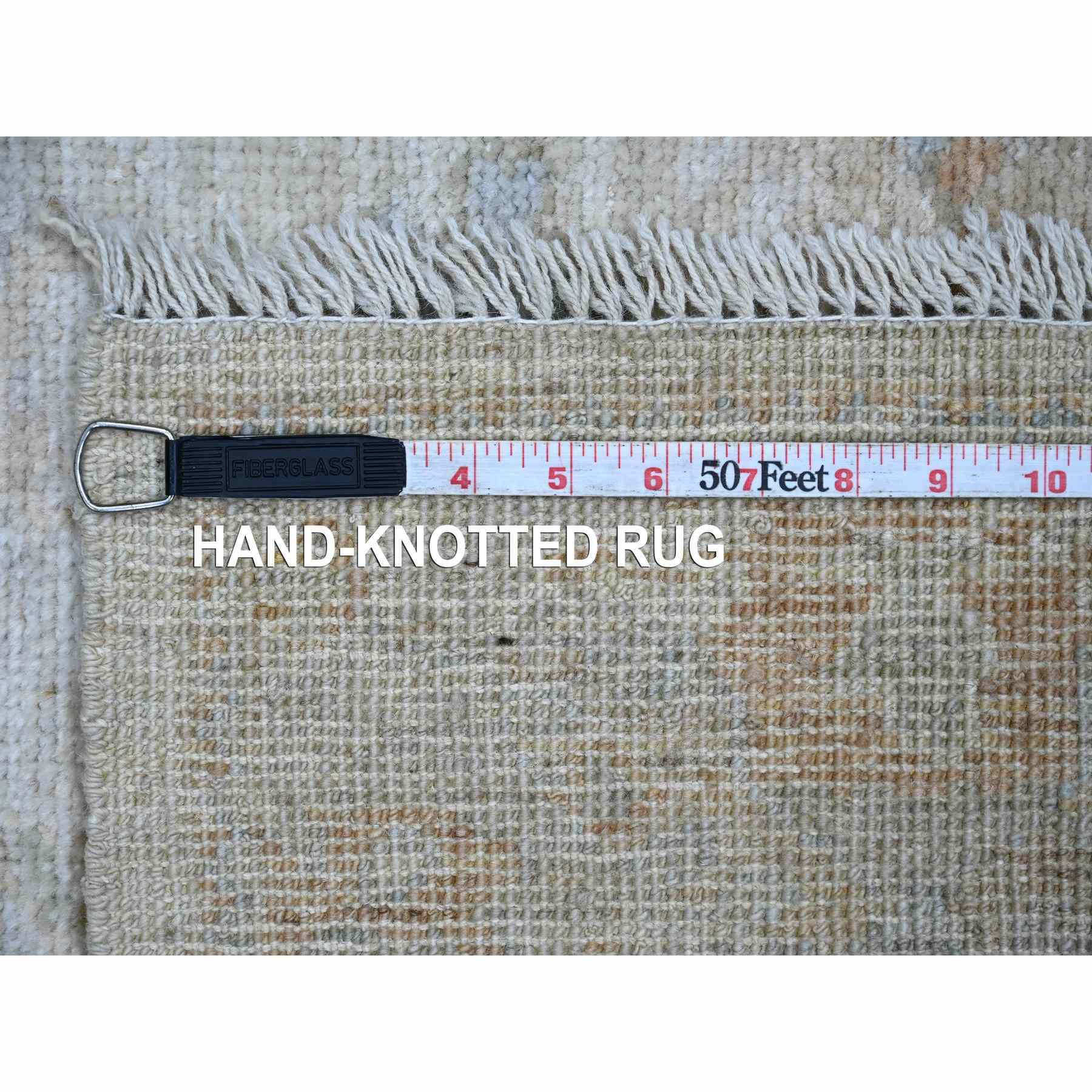 Oushak-And-Peshawar-Hand-Knotted-Rug-110955