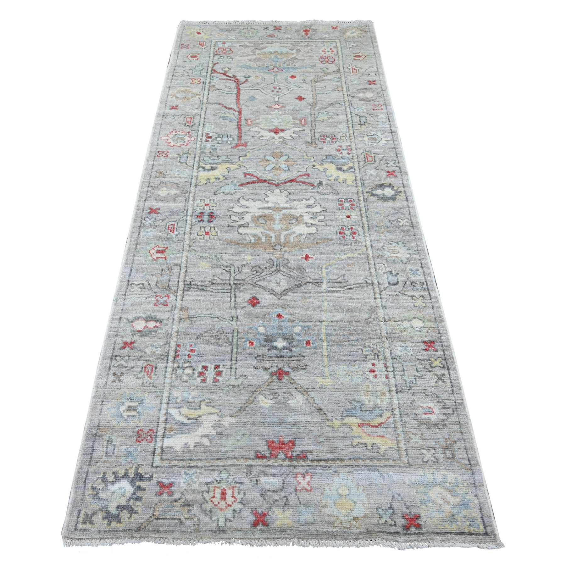 Oushak-And-Peshawar-Hand-Knotted-Rug-110960