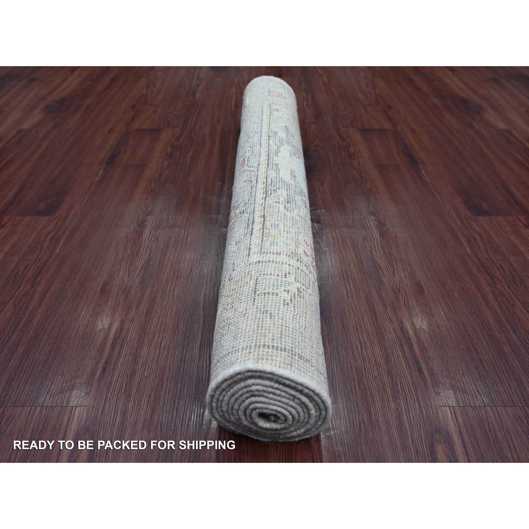 Oushak-And-Peshawar-Hand-Knotted-Rug-110960