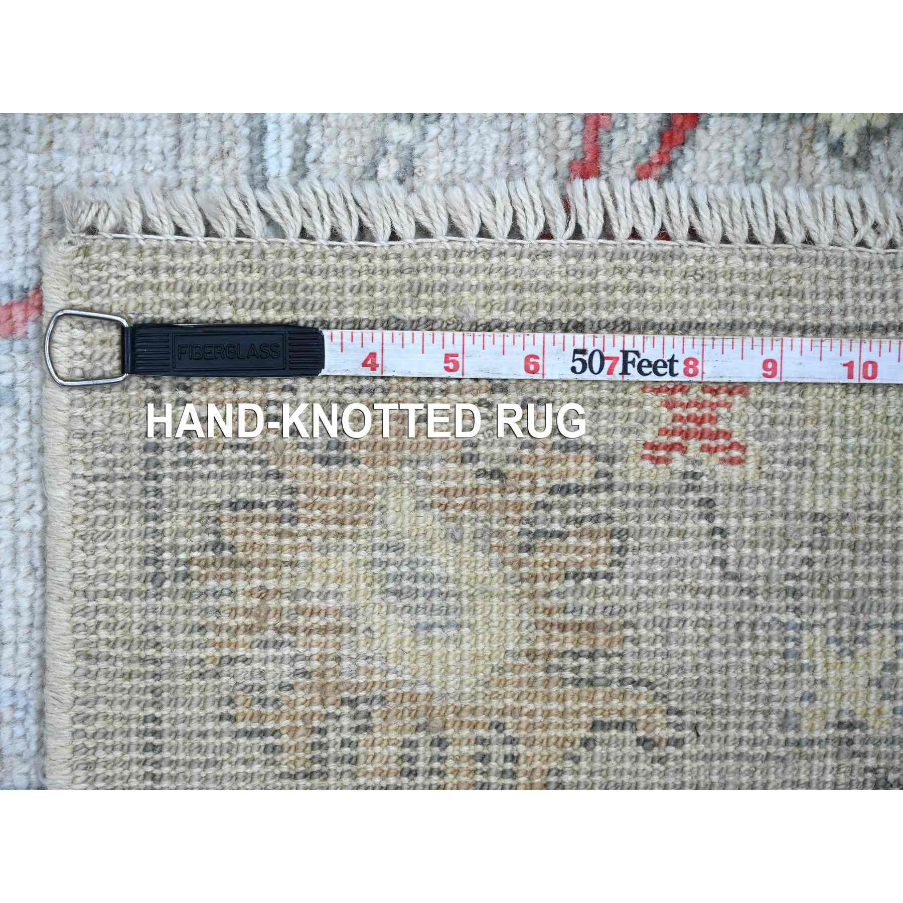 Oushak-And-Peshawar-Hand-Knotted-Rug-110960