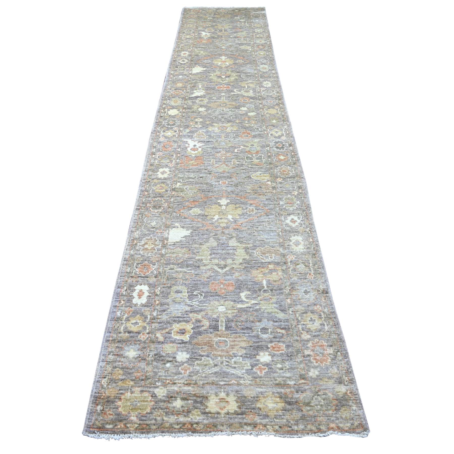 Oushak-And-Peshawar-Hand-Knotted-Rug-110970