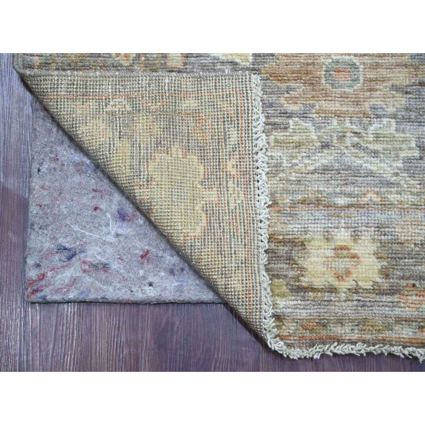 Oushak-And-Peshawar-Hand-Knotted-Rug-110970