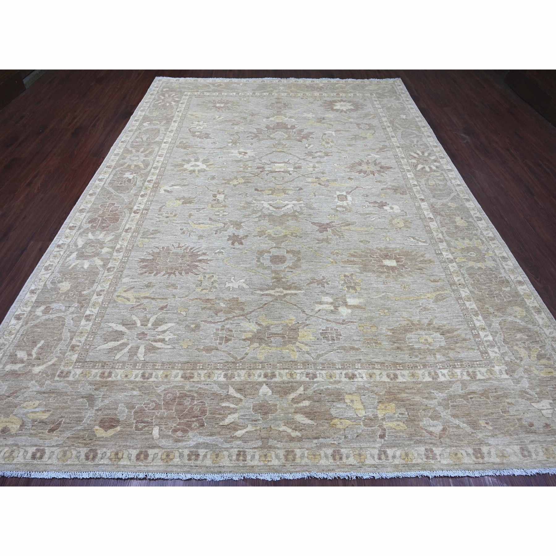 Oushak-And-Peshawar-Hand-Knotted-Rug-111135