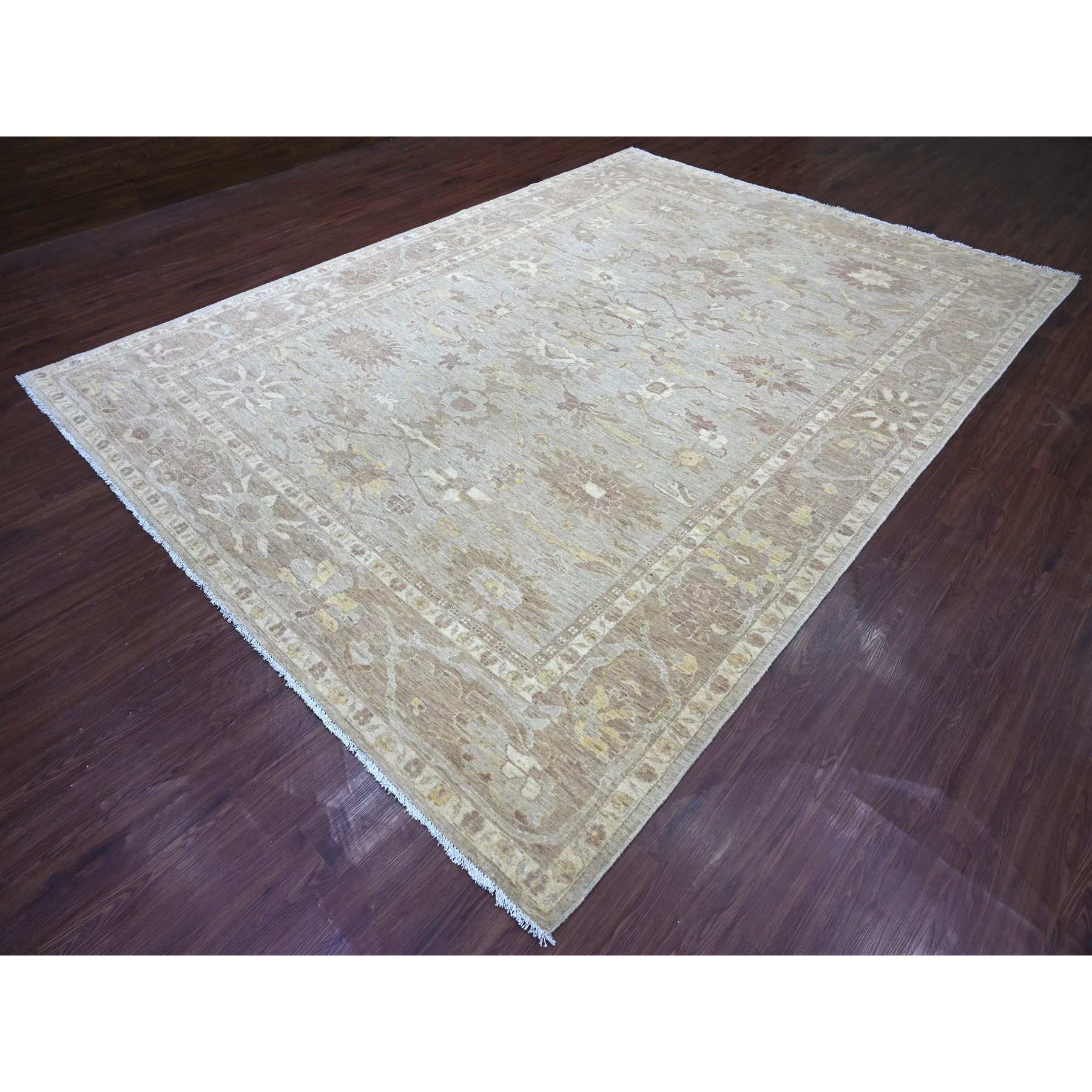 Oushak-And-Peshawar-Hand-Knotted-Rug-111135