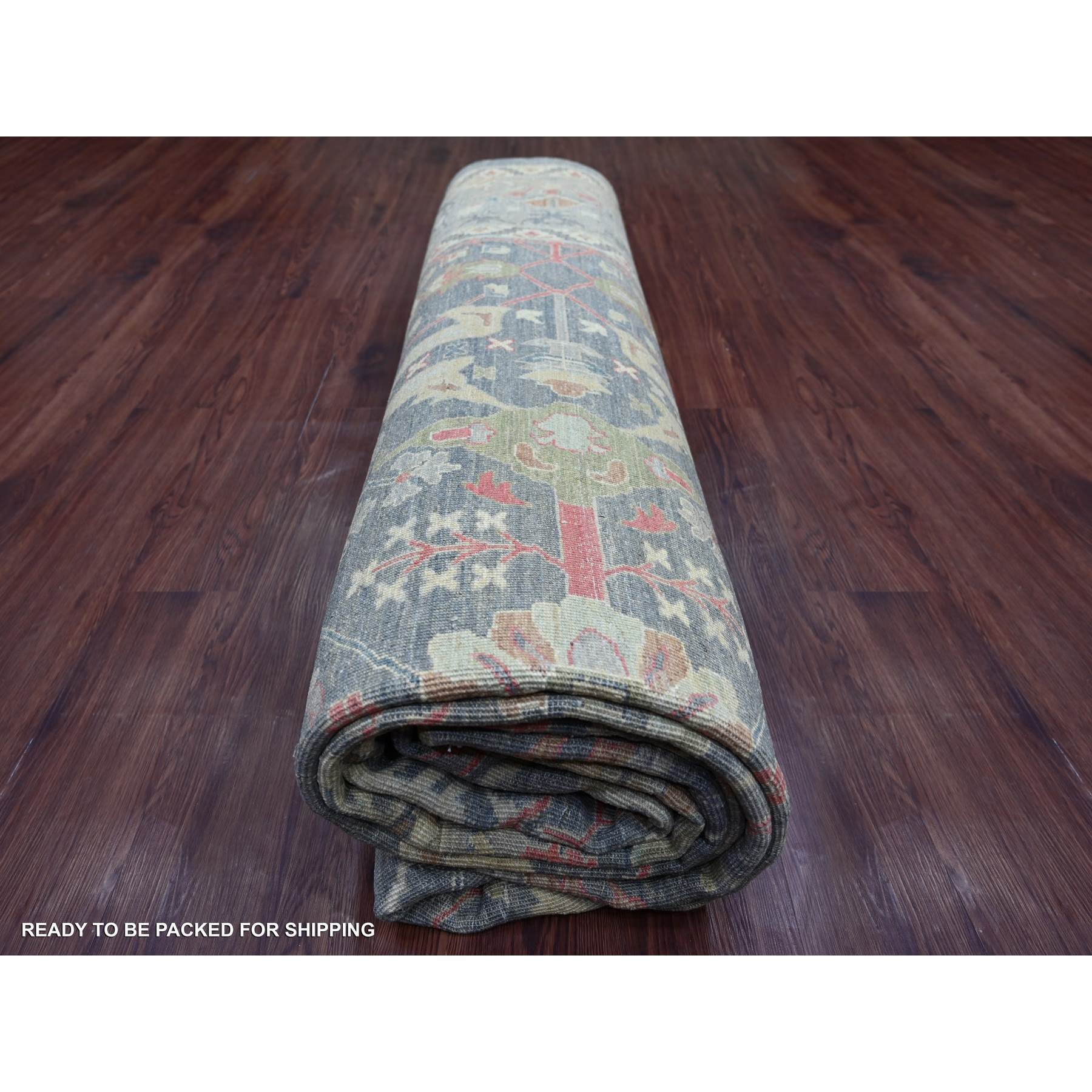 Oushak-And-Peshawar-Hand-Knotted-Rug-111140