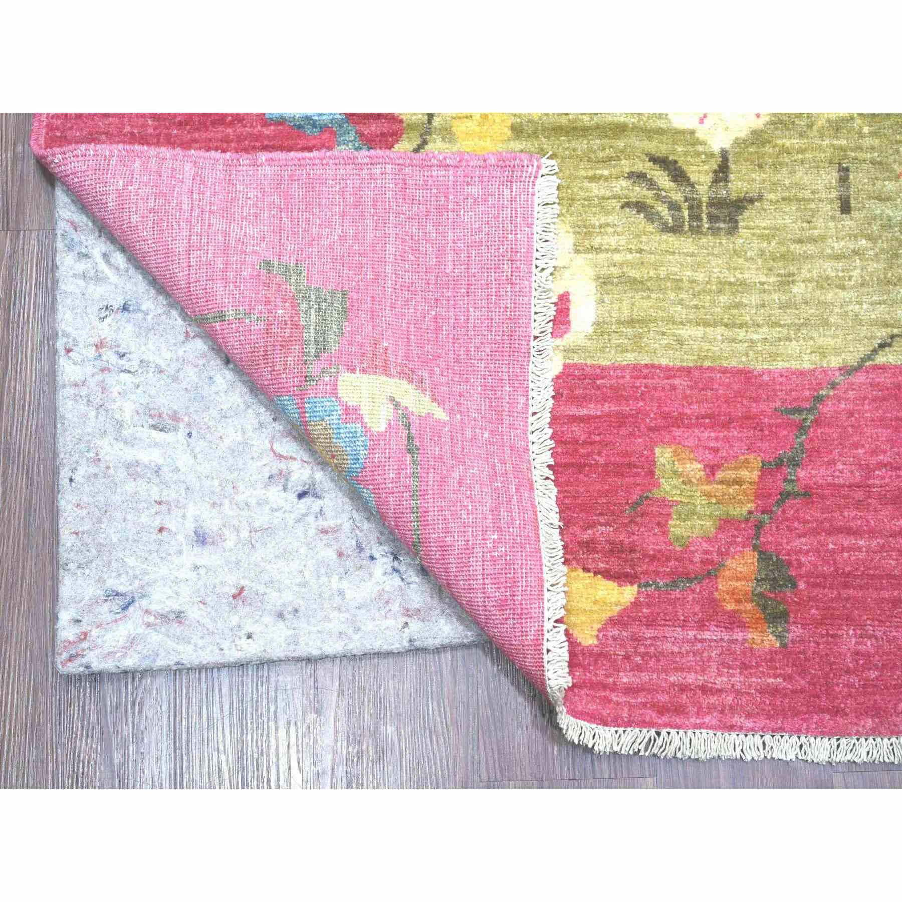 Oushak-And-Peshawar-Hand-Knotted-Rug-111145