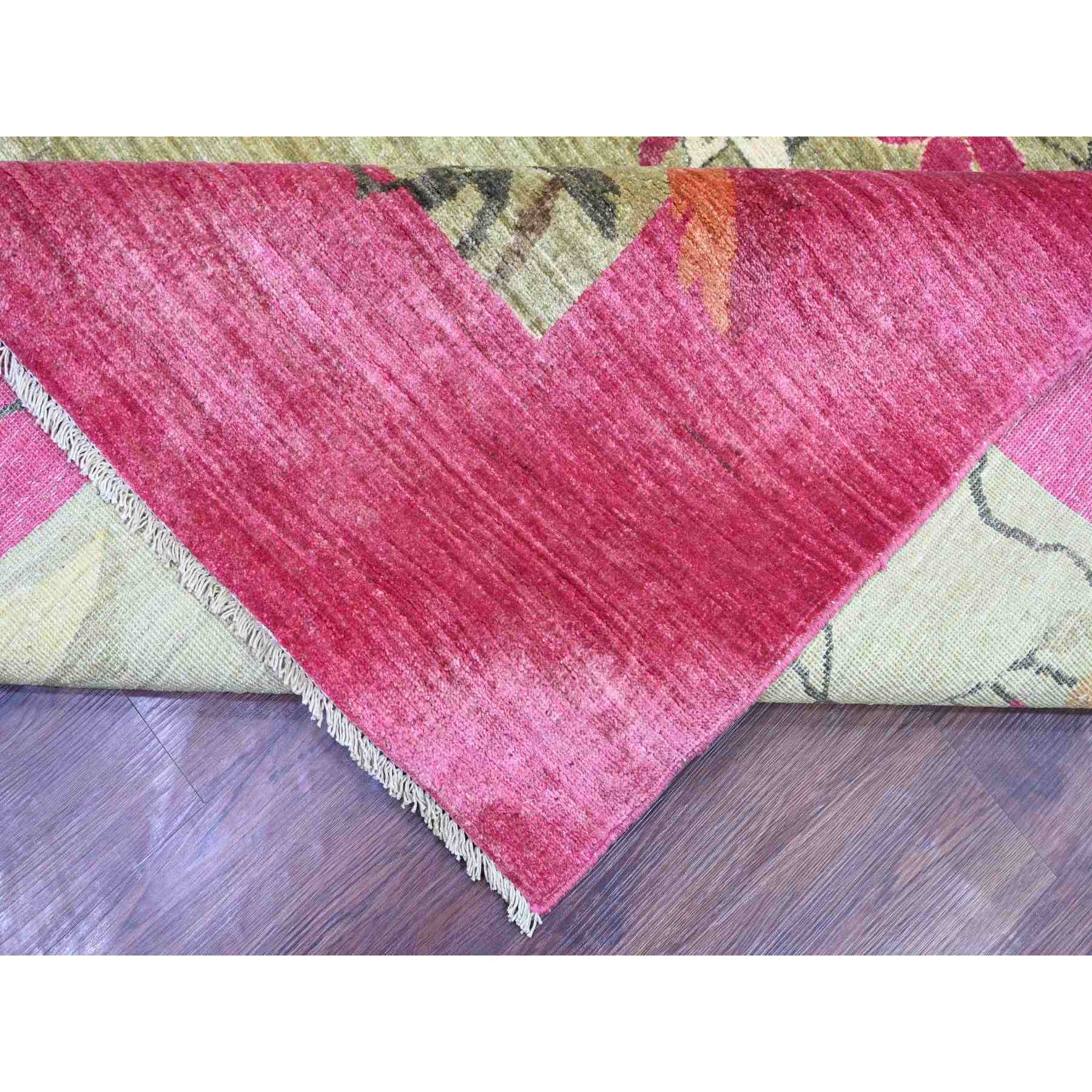 Oushak-And-Peshawar-Hand-Knotted-Rug-111145