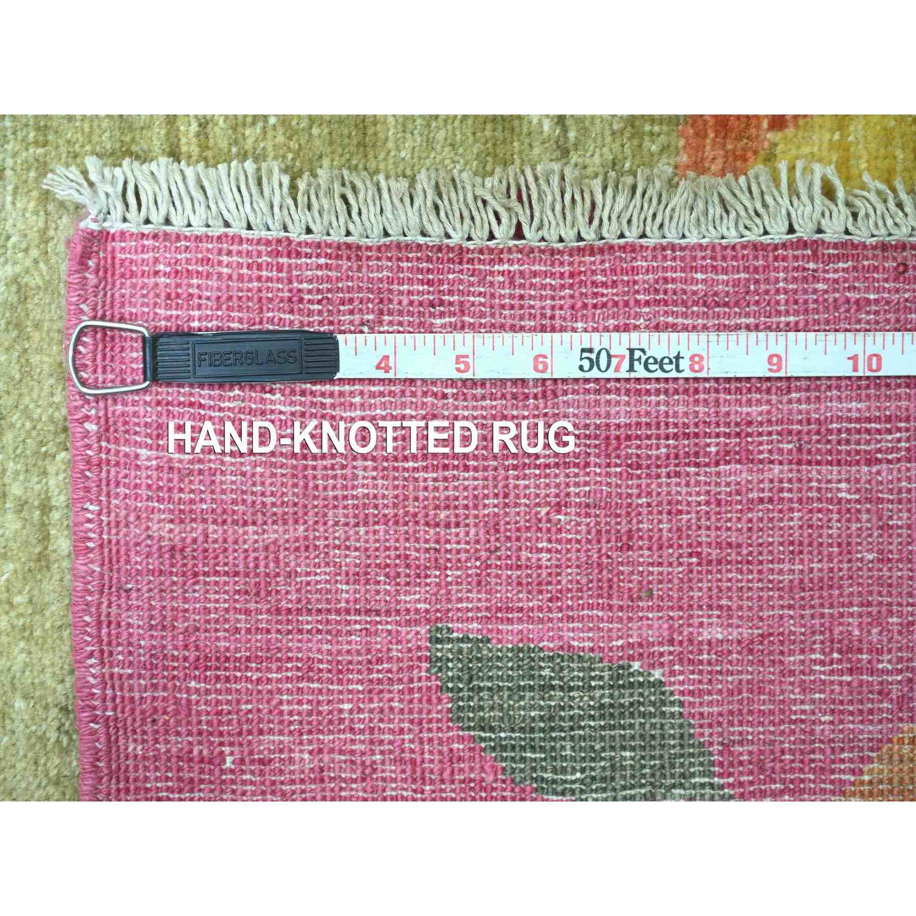 Oushak-And-Peshawar-Hand-Knotted-Rug-111145