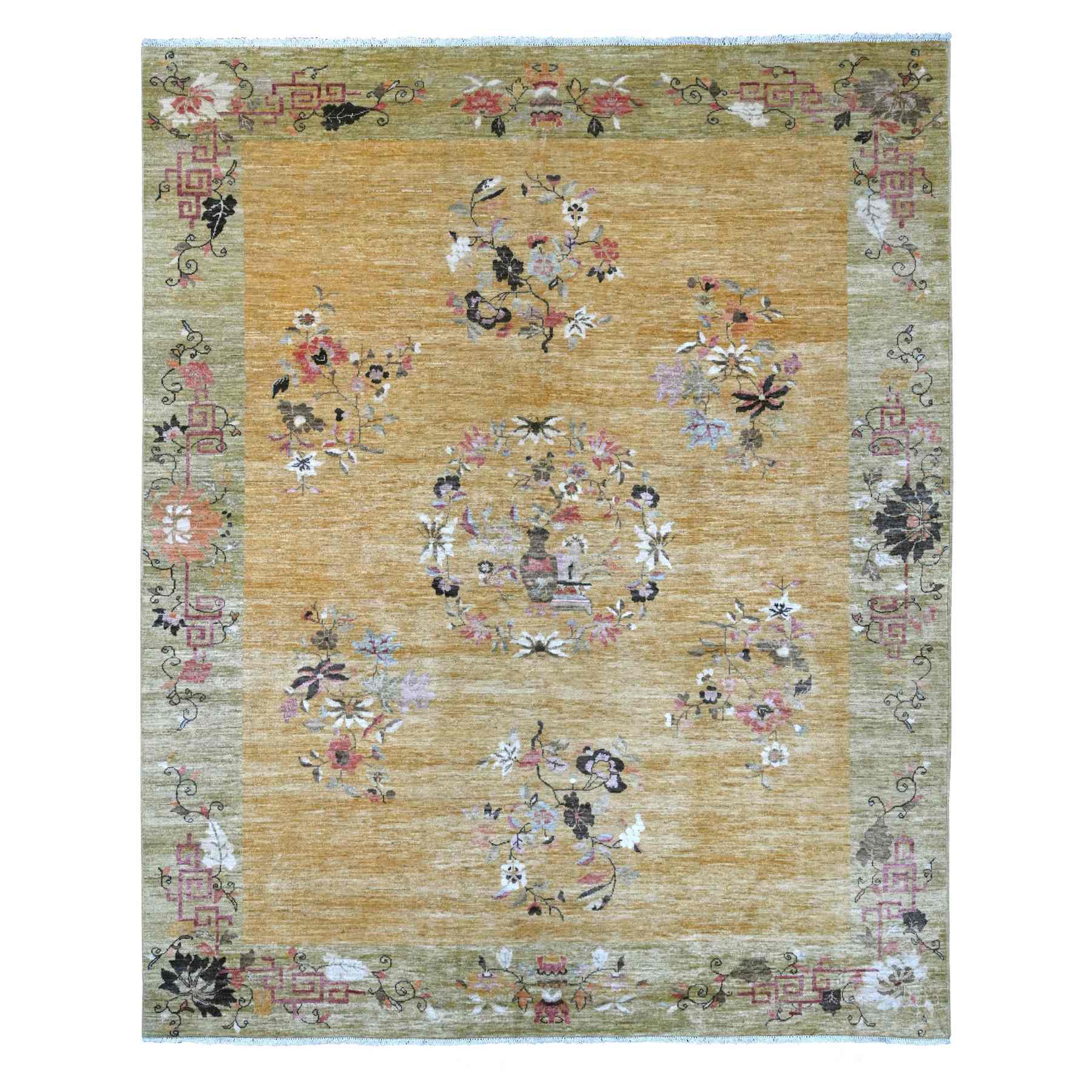 Oushak-And-Peshawar-Hand-Knotted-Rug-111155