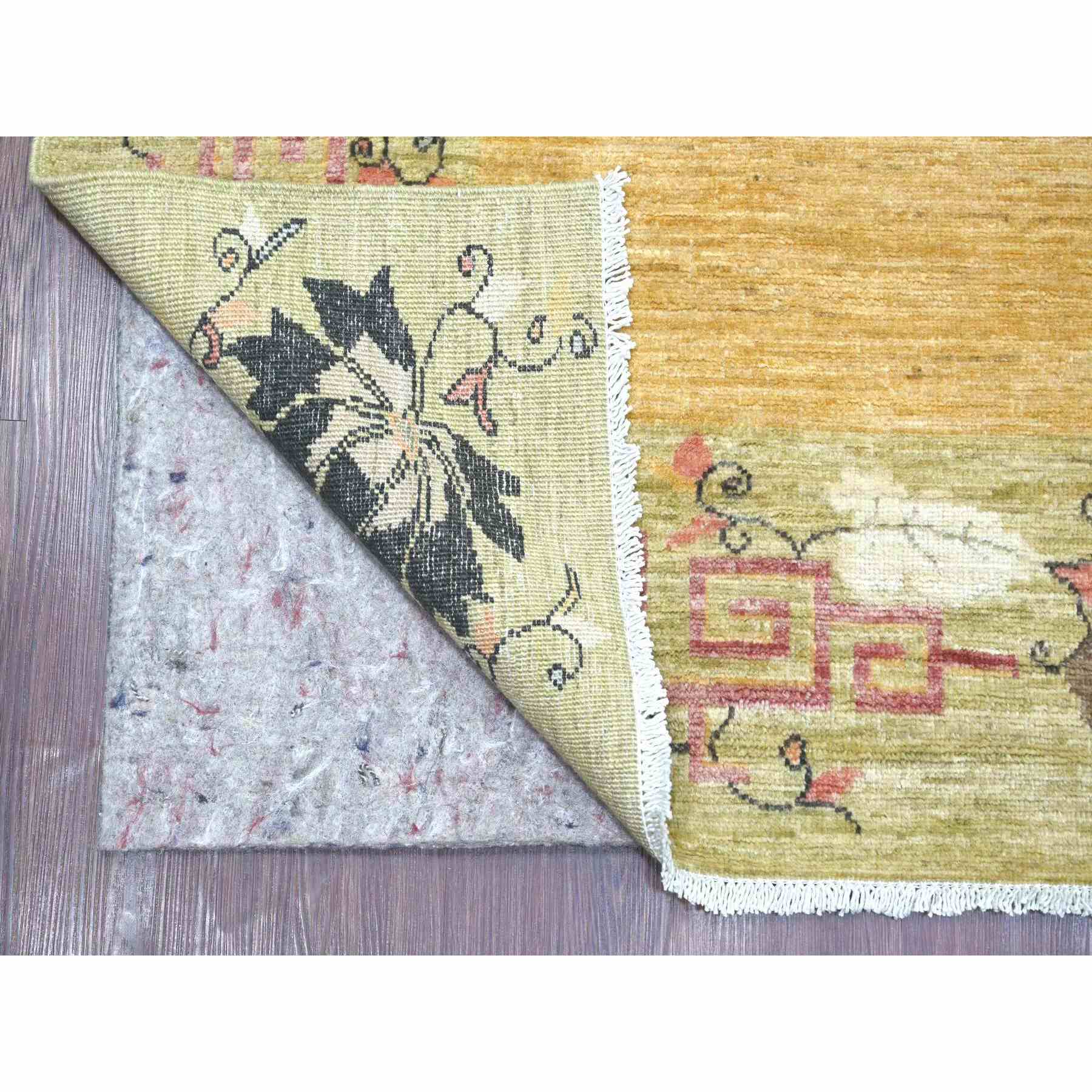 Oushak-And-Peshawar-Hand-Knotted-Rug-111155